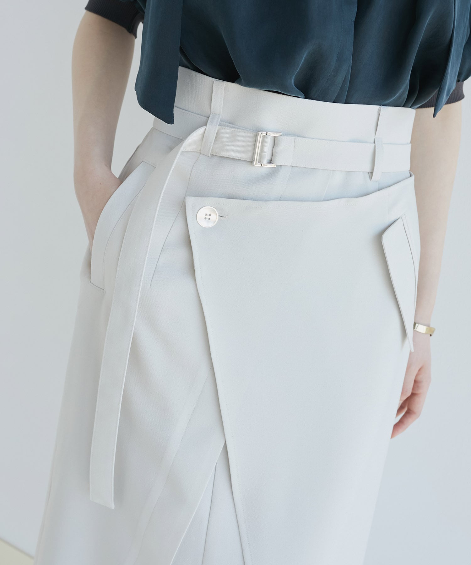 ACETATEラップスカート