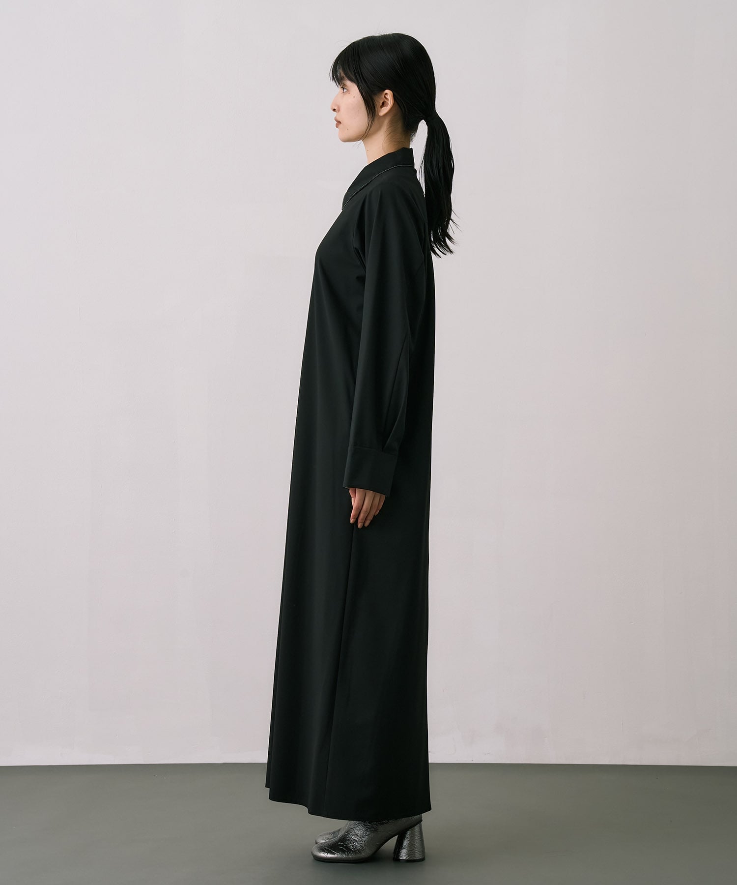 Scarf Wrapped Shirt Dress