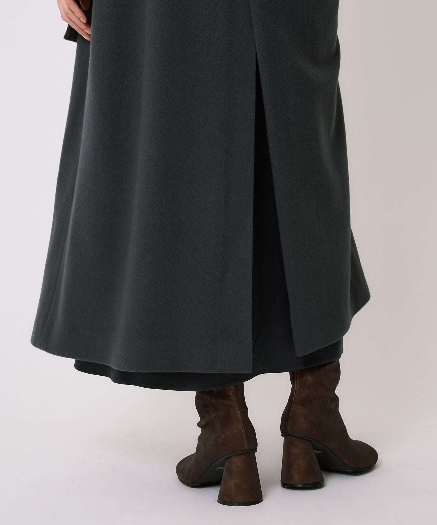 【WEB先行発売】スタンドカラーロングコート