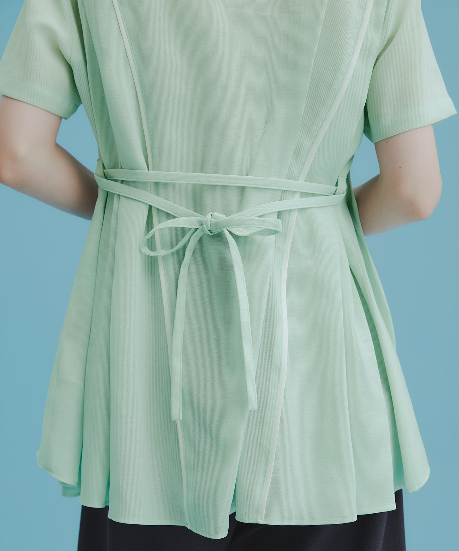 〈WEB限定カラー登場〉ランダムタックメッシュシャツ