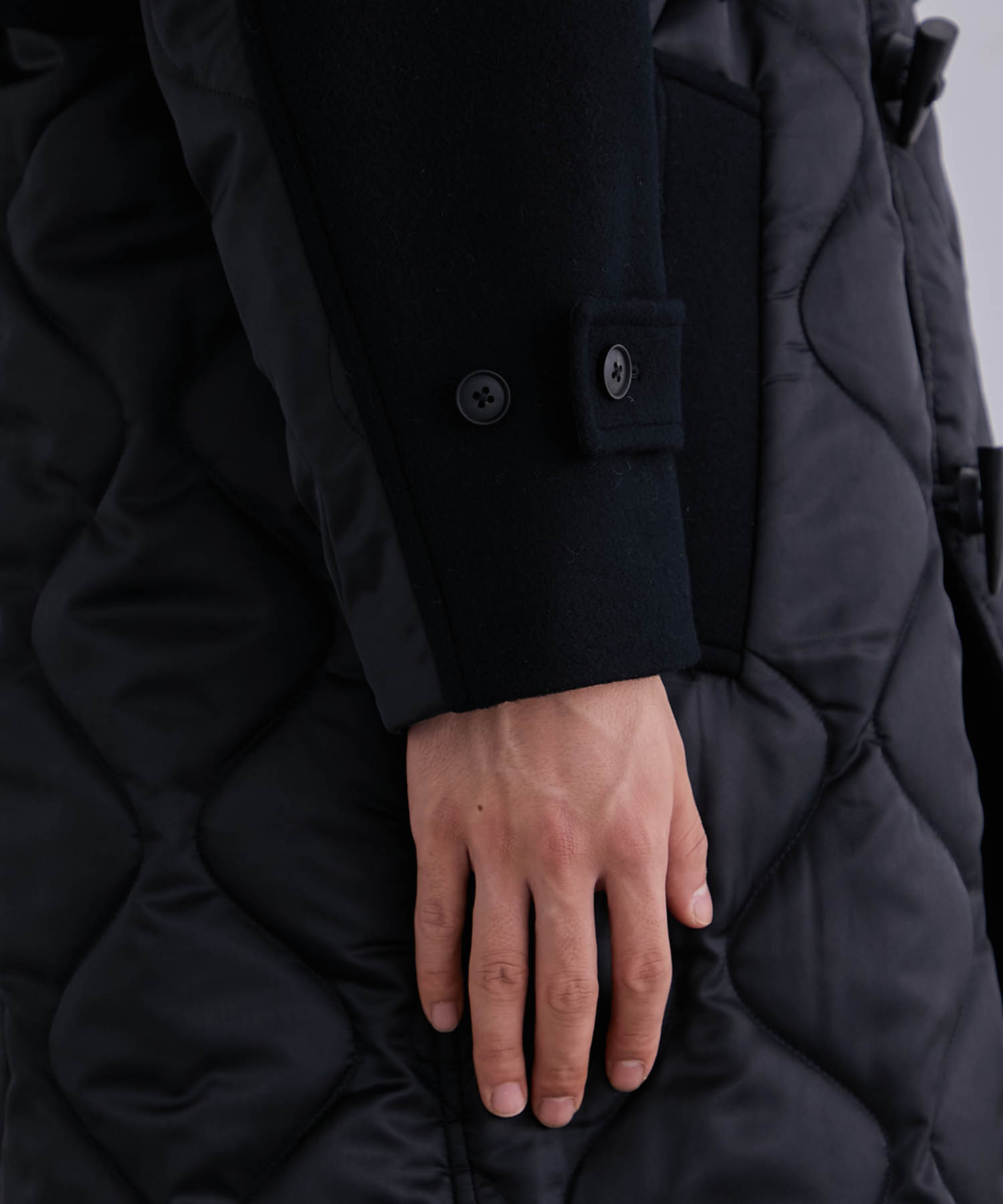 Quilt stand duffel coat(1 BLACK): : メンズ｜UNITED TOKYO ONLINE STORE