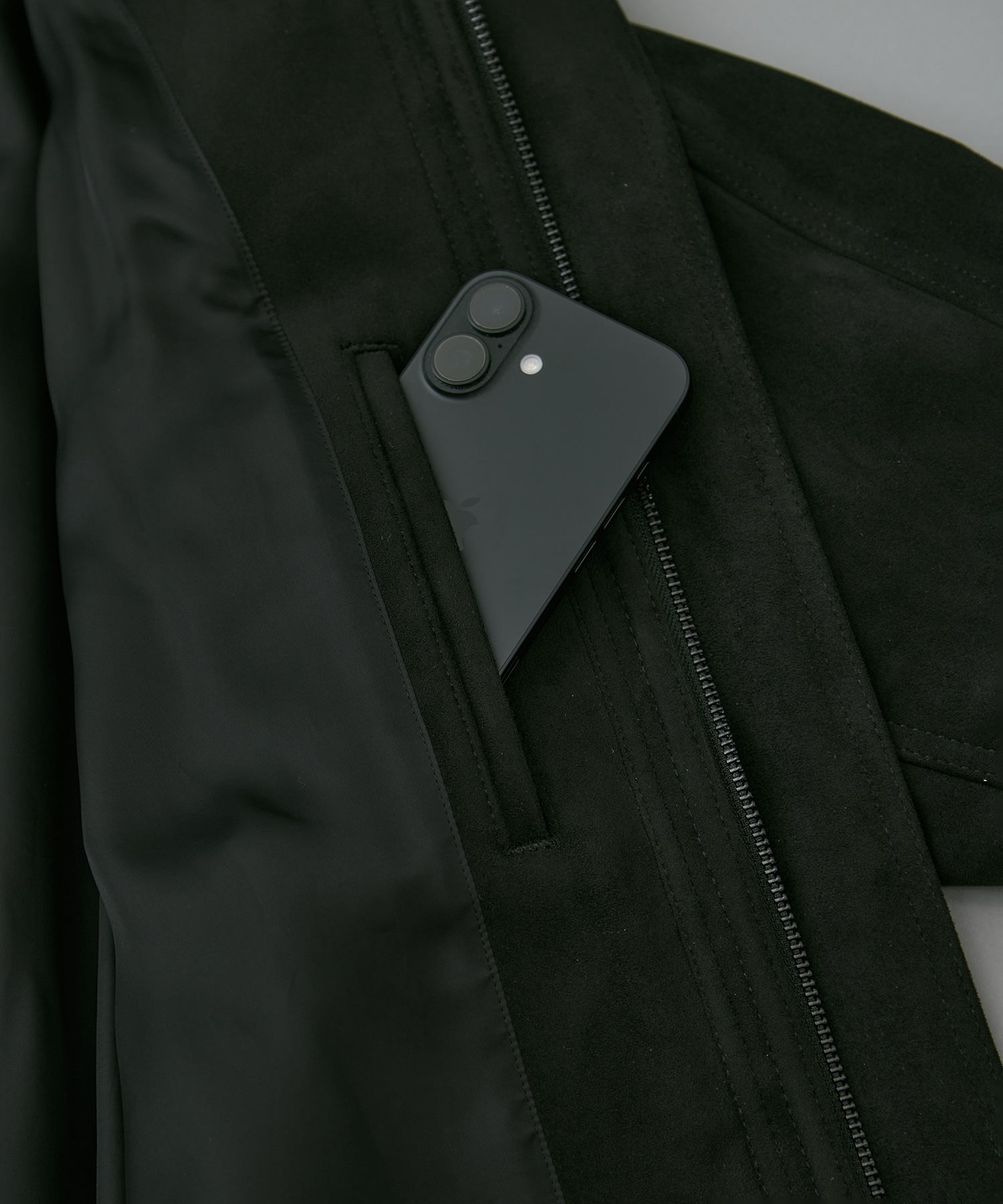 〈WEB限定｜先行予約〉LEATHER TEX SUEDE FLIGHT JACKET