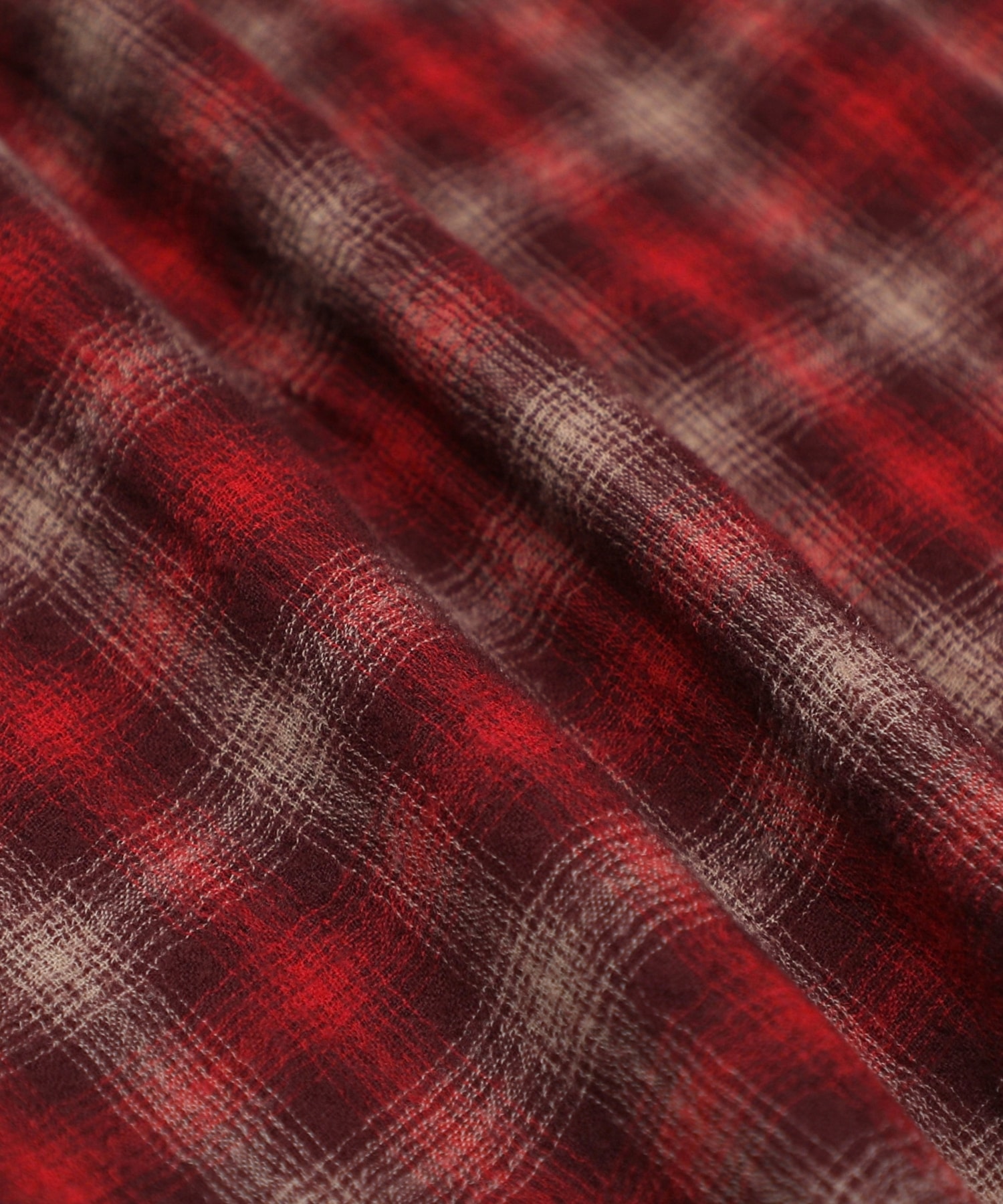 WOOL NYLON OMBRE CHECK SHIRT
