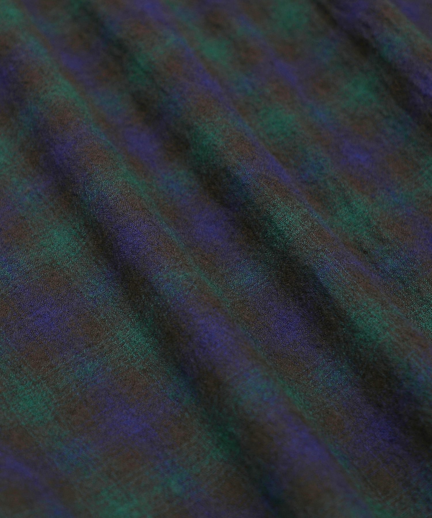 WOOL NYLON OMBRE CHECK SHIRT