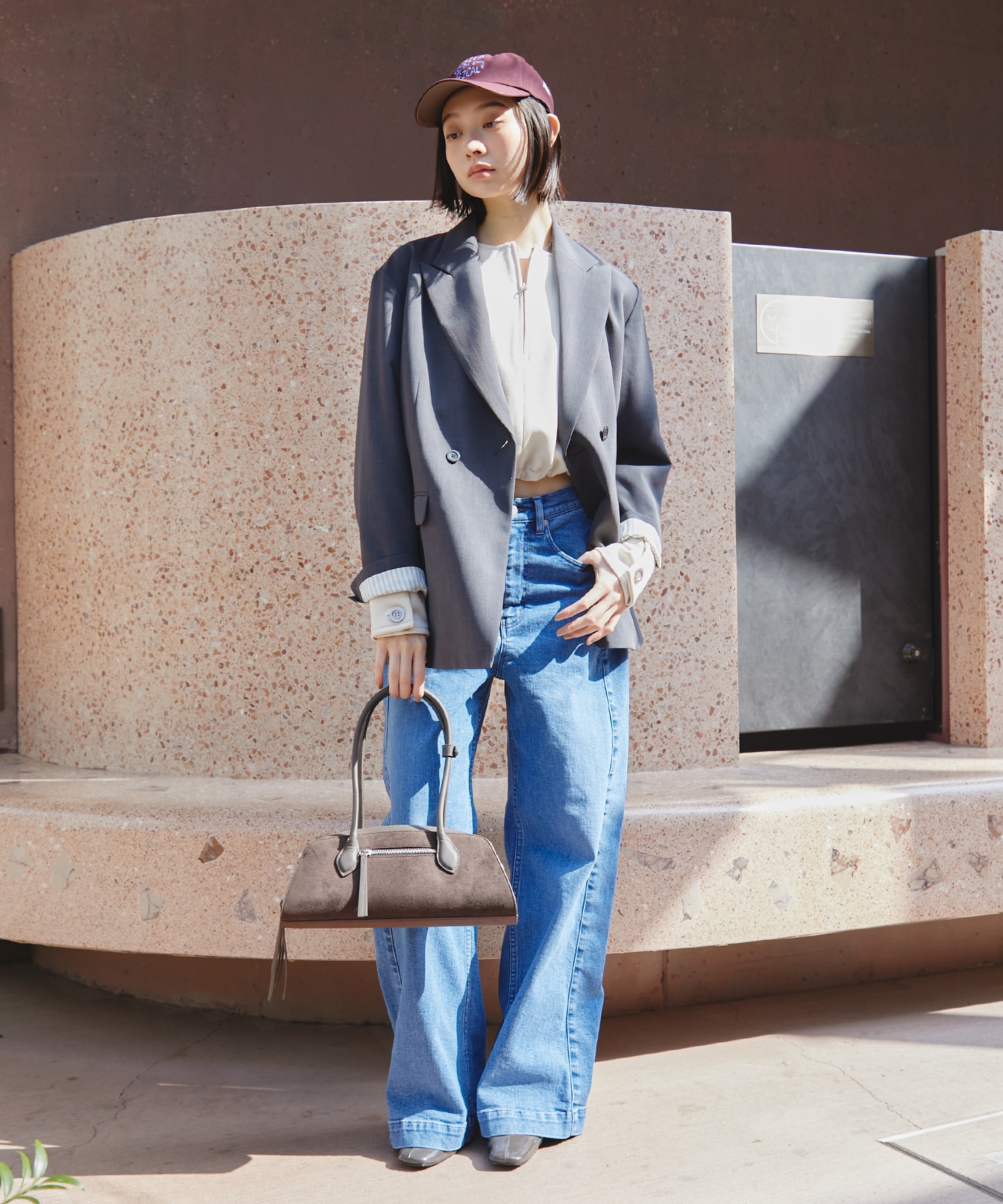 【セットアップ対応】アシメストリングテーラードジャケット