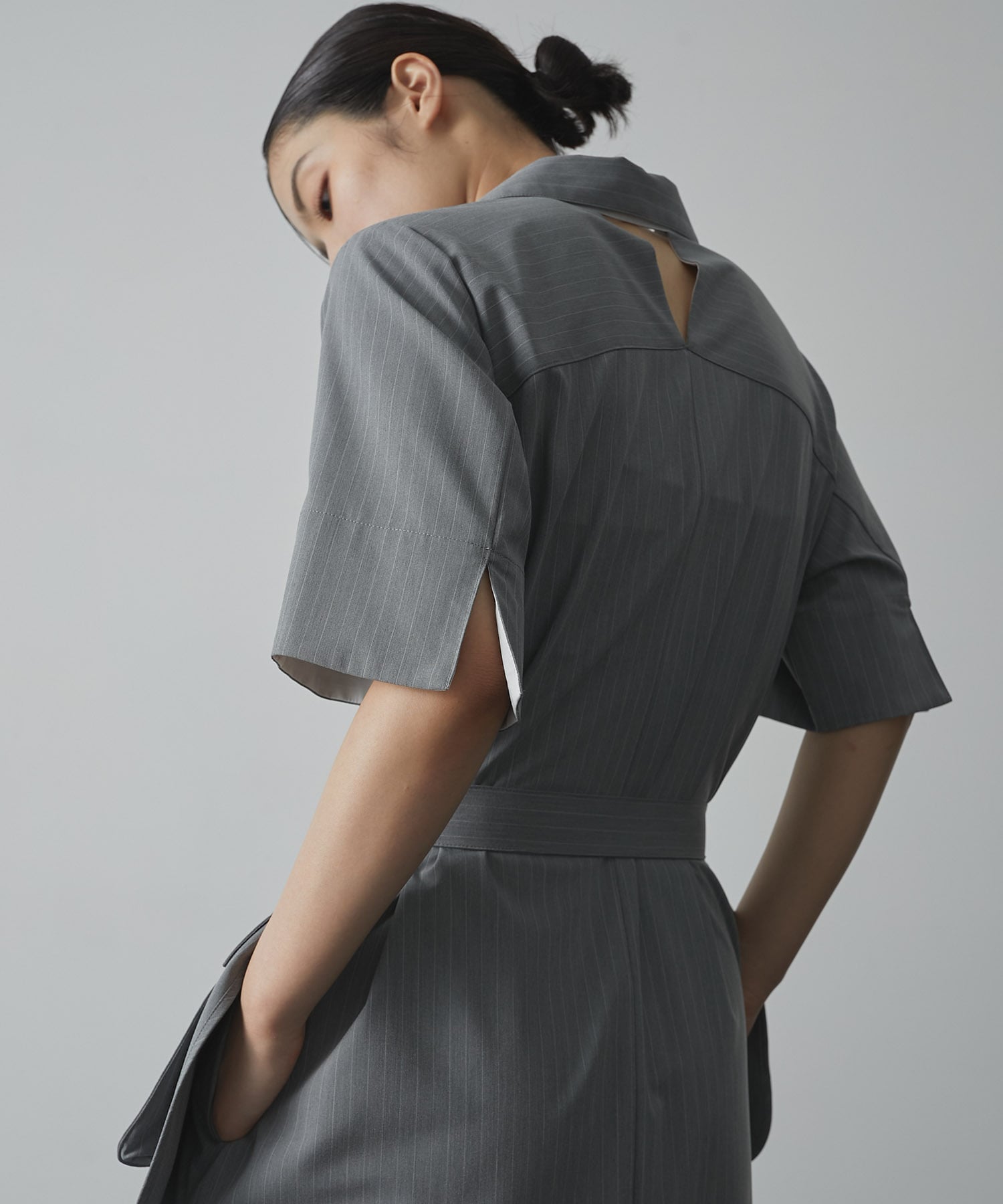 Cargo Belted Shirt Dress