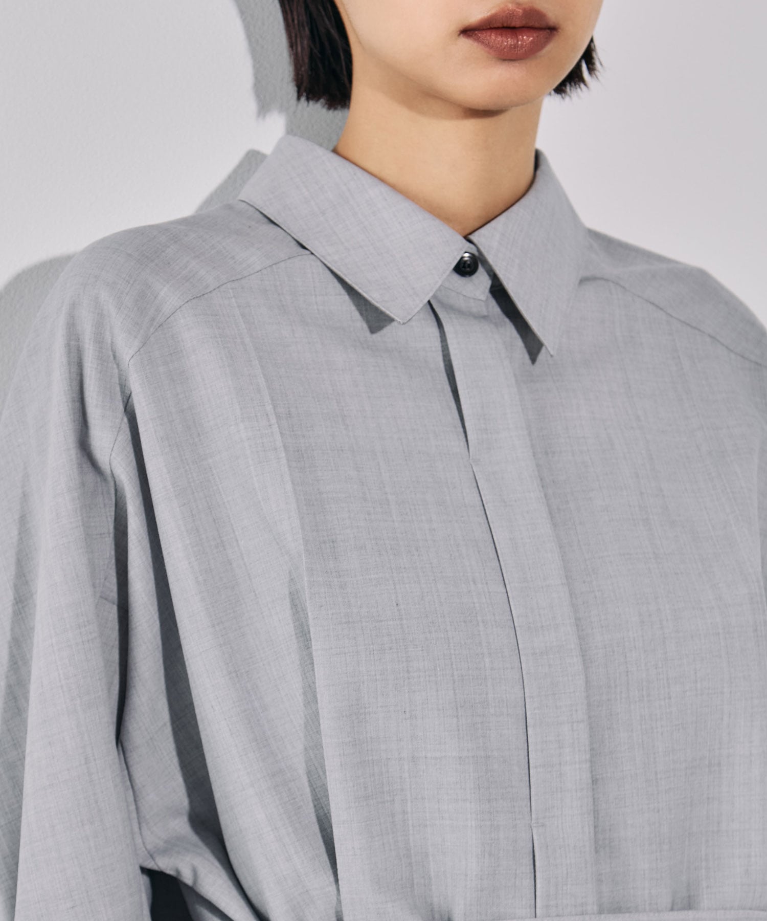 Belted Cape Detail Shirt