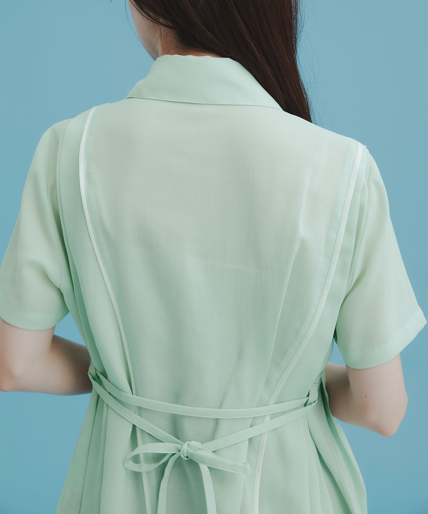 〈WEB限定カラー登場〉ランダムタックメッシュシャツ