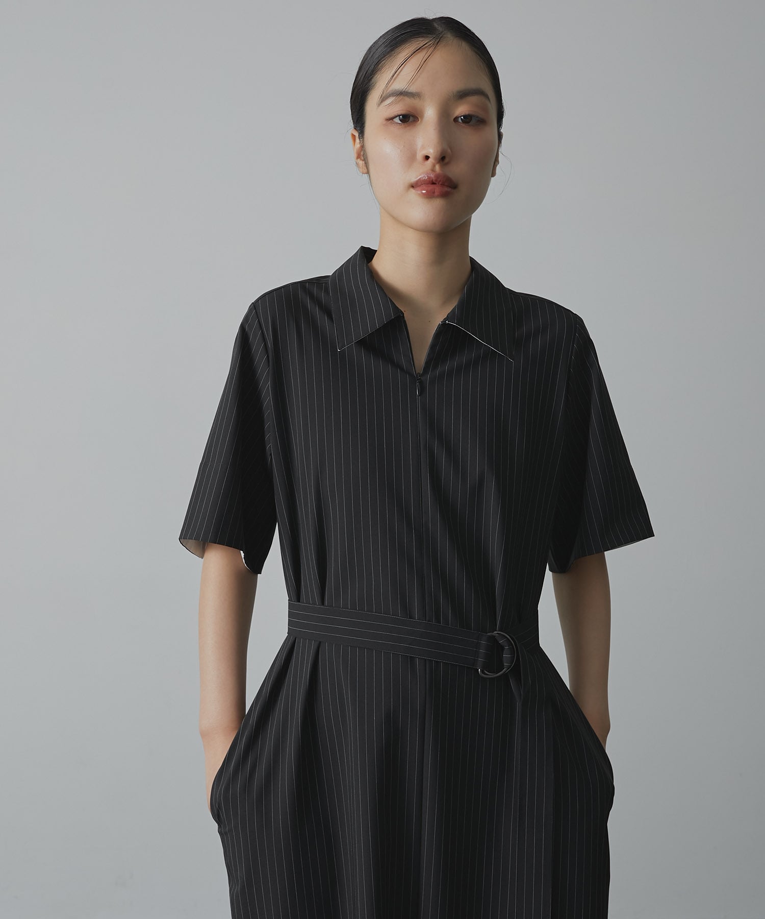 Cargo Belted Shirt Dress