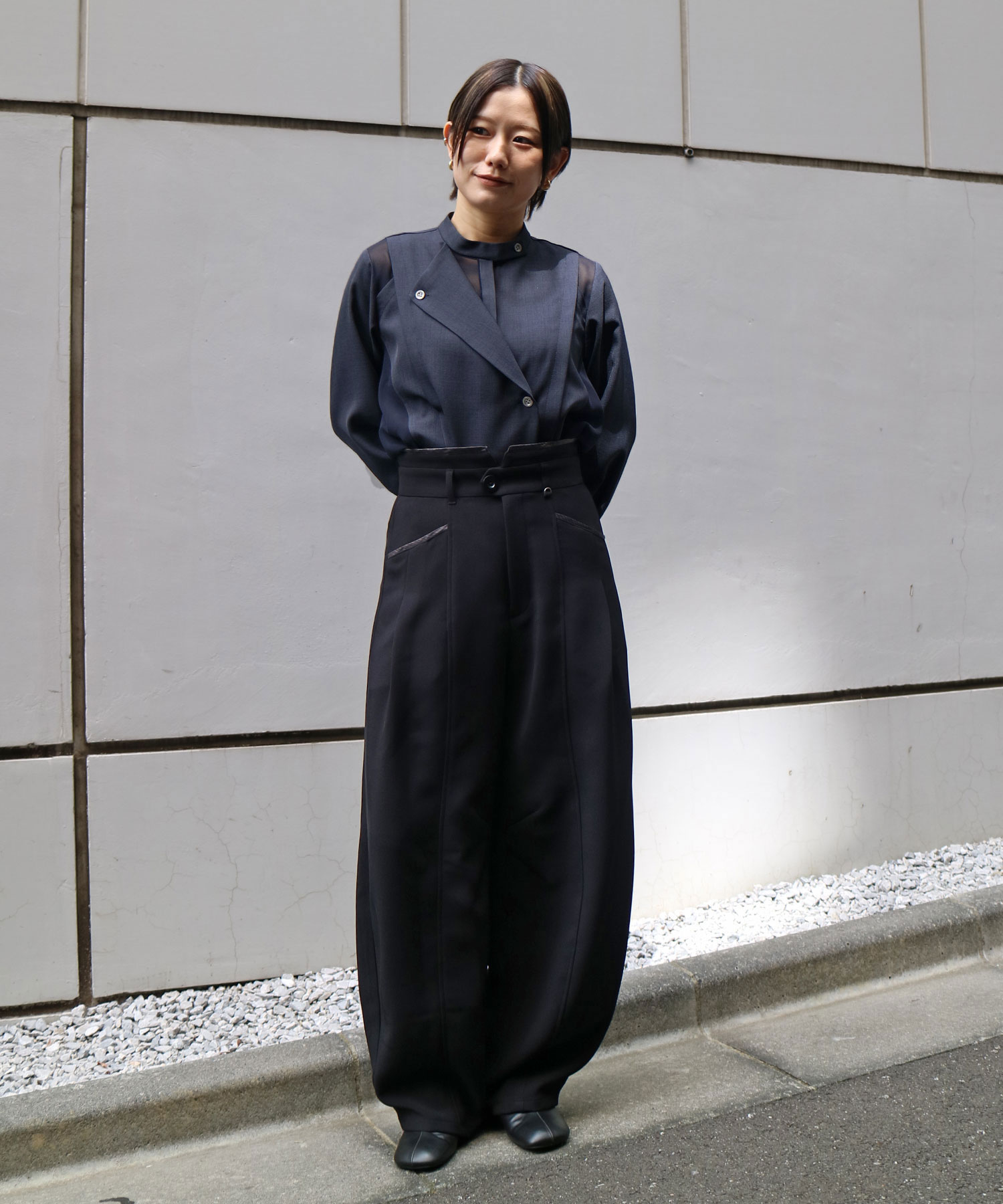 〈WEB限定|数量限定〉シアーレイヤーブラウス