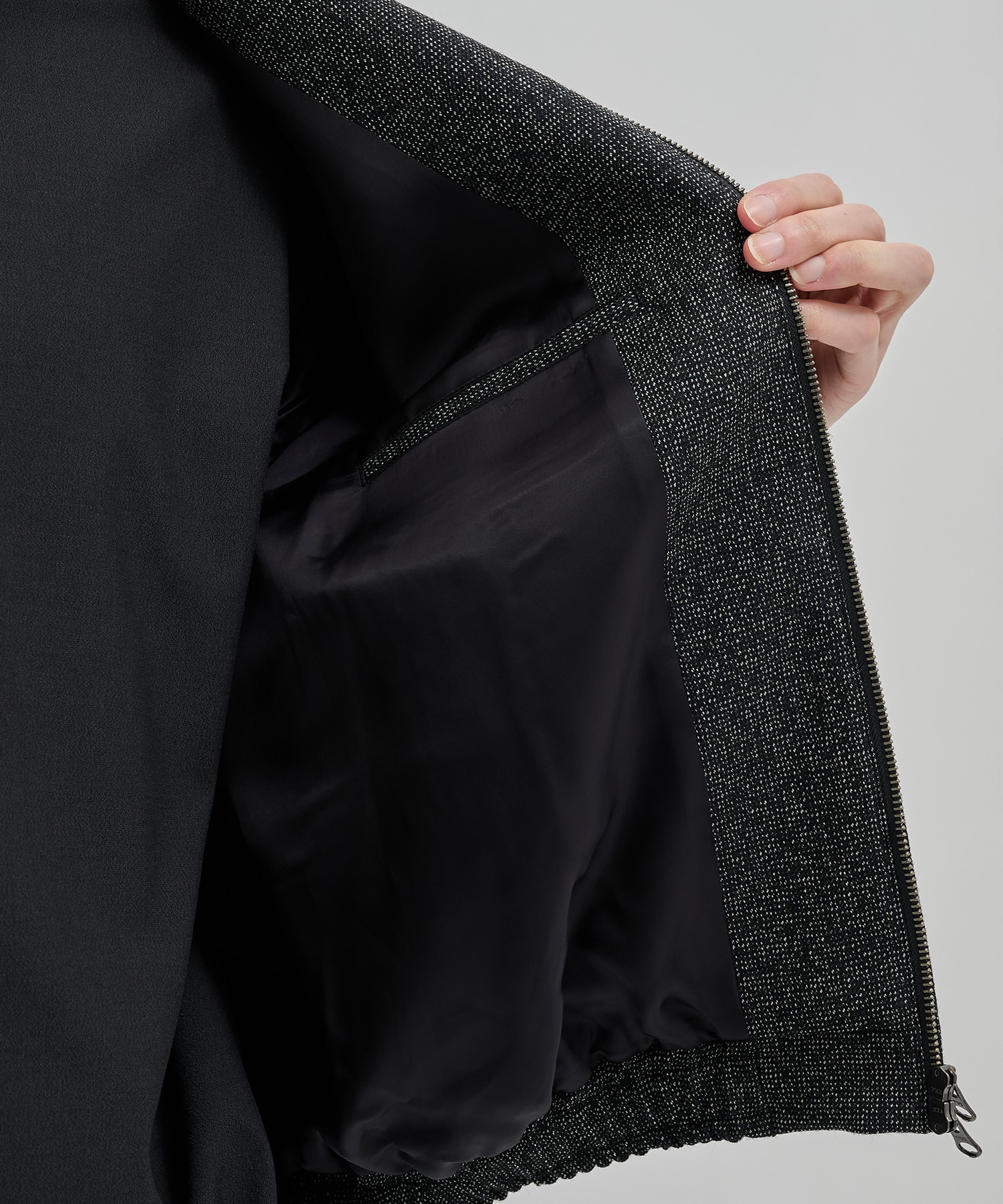 シェットランドウール ハリントンジャケット