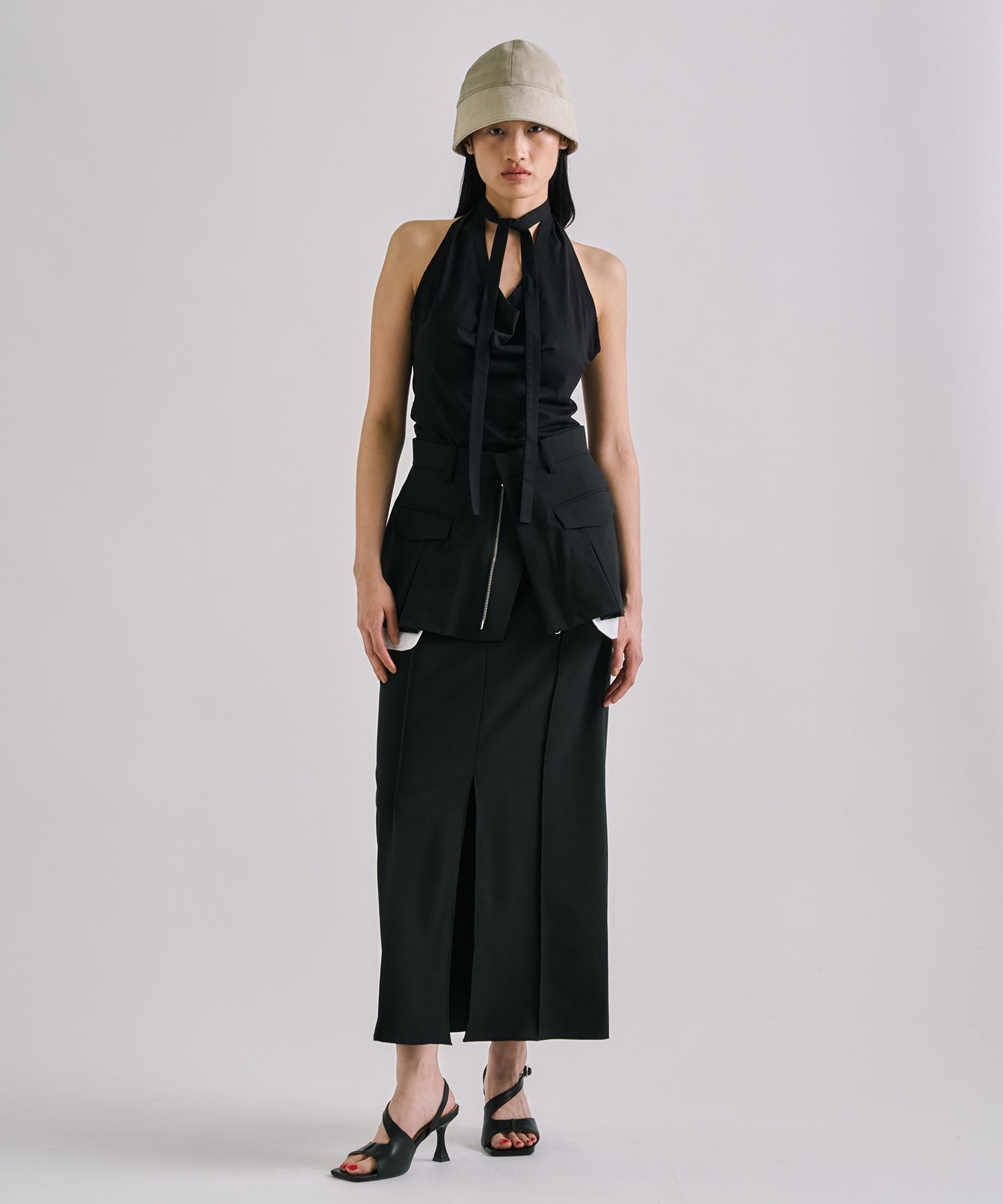 Halterneck Layered Polo