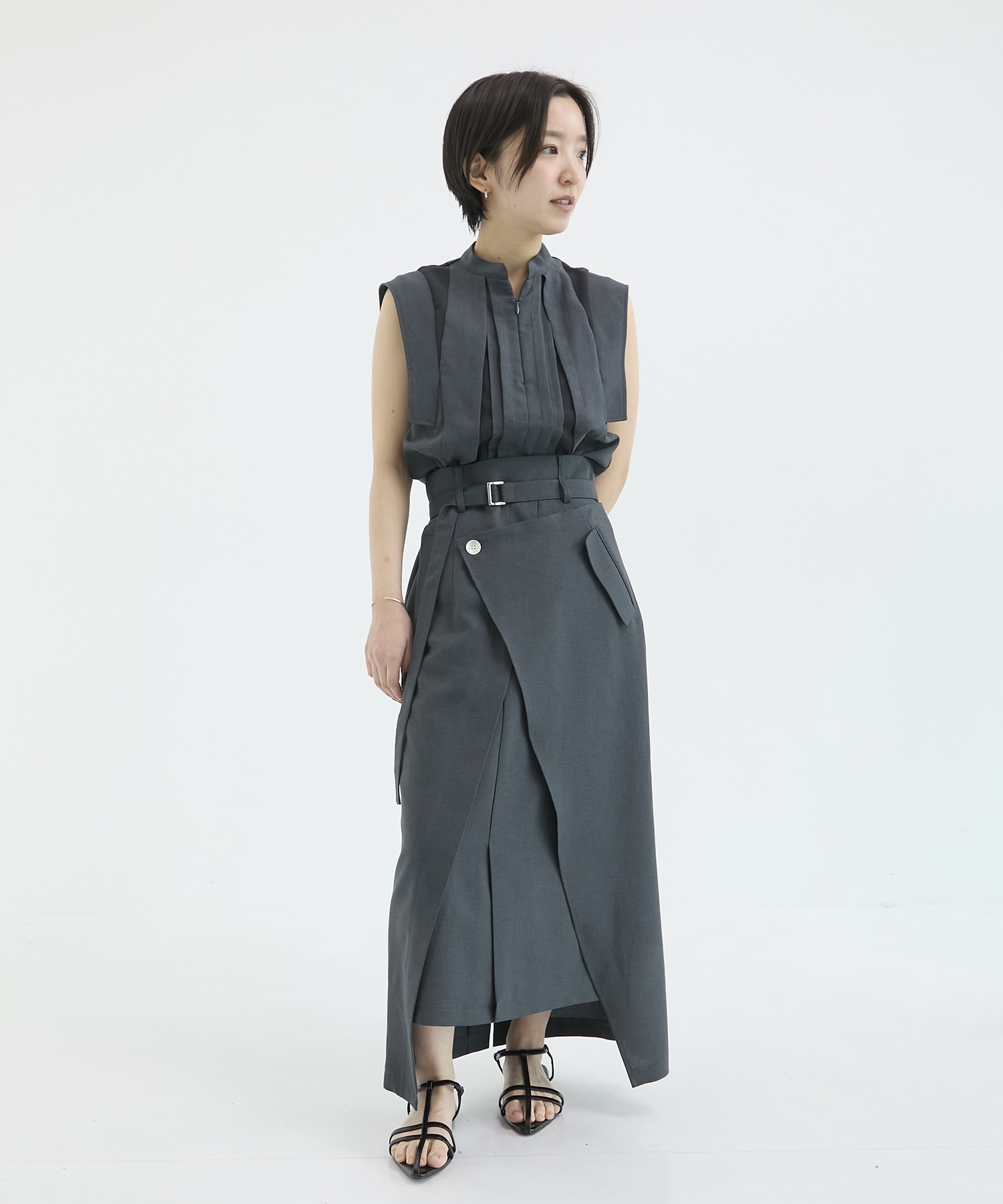 ACETATEラップスカート