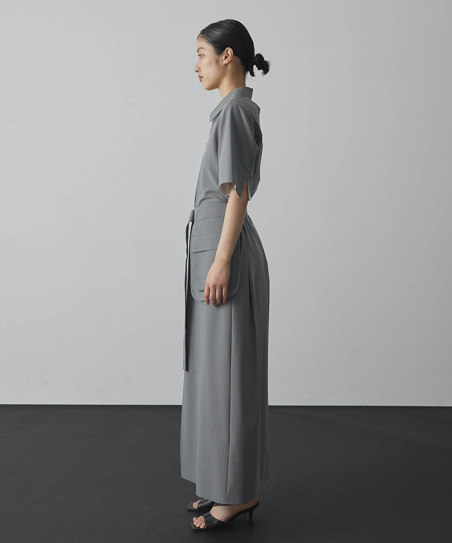 Cargo Belted Shirt Dress