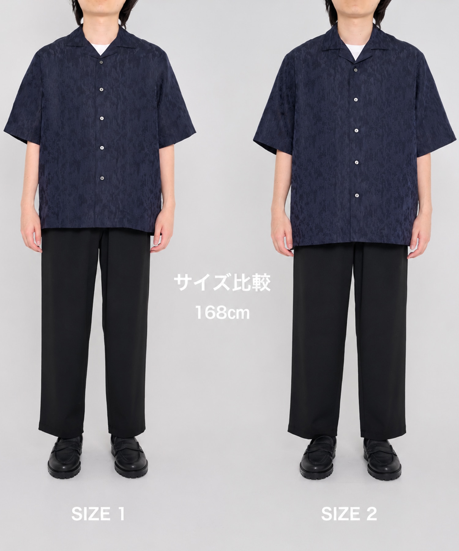リネンライクジャガード オープンカラーシャツ(1 OFF WHITE): : メンズ