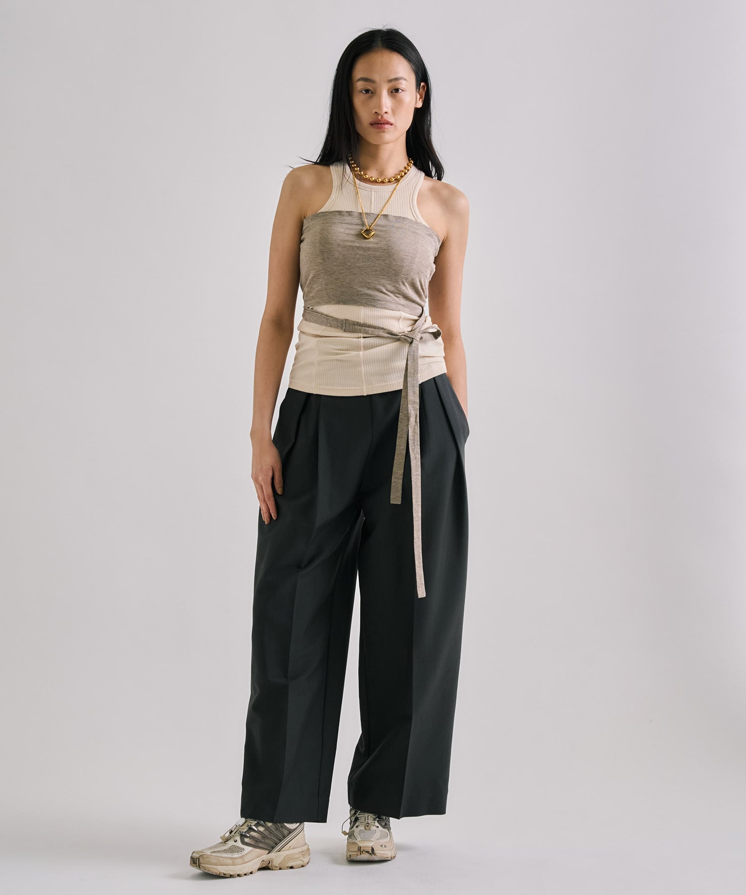Halterneck Layered Polo