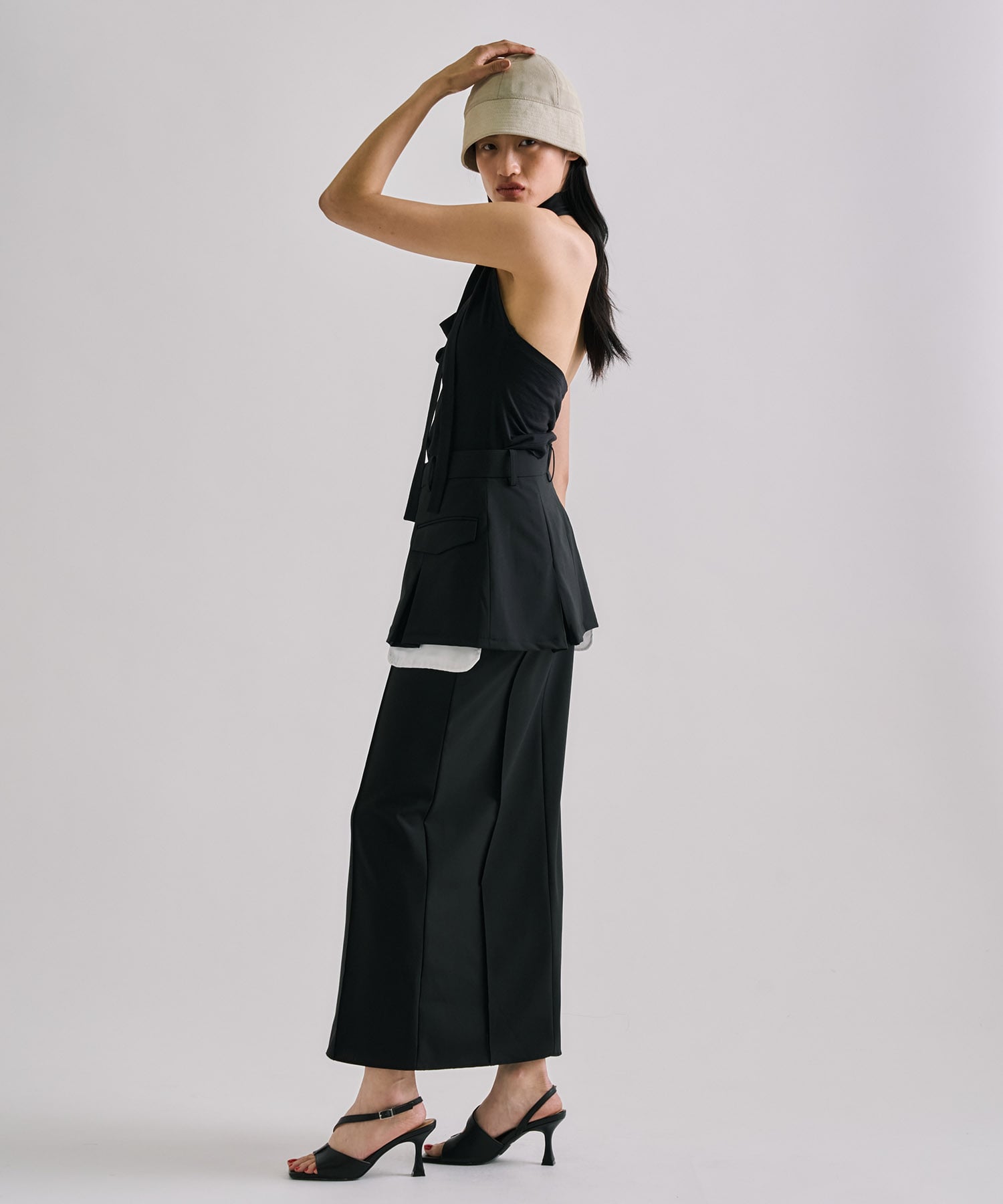 Halterneck Layered Polo