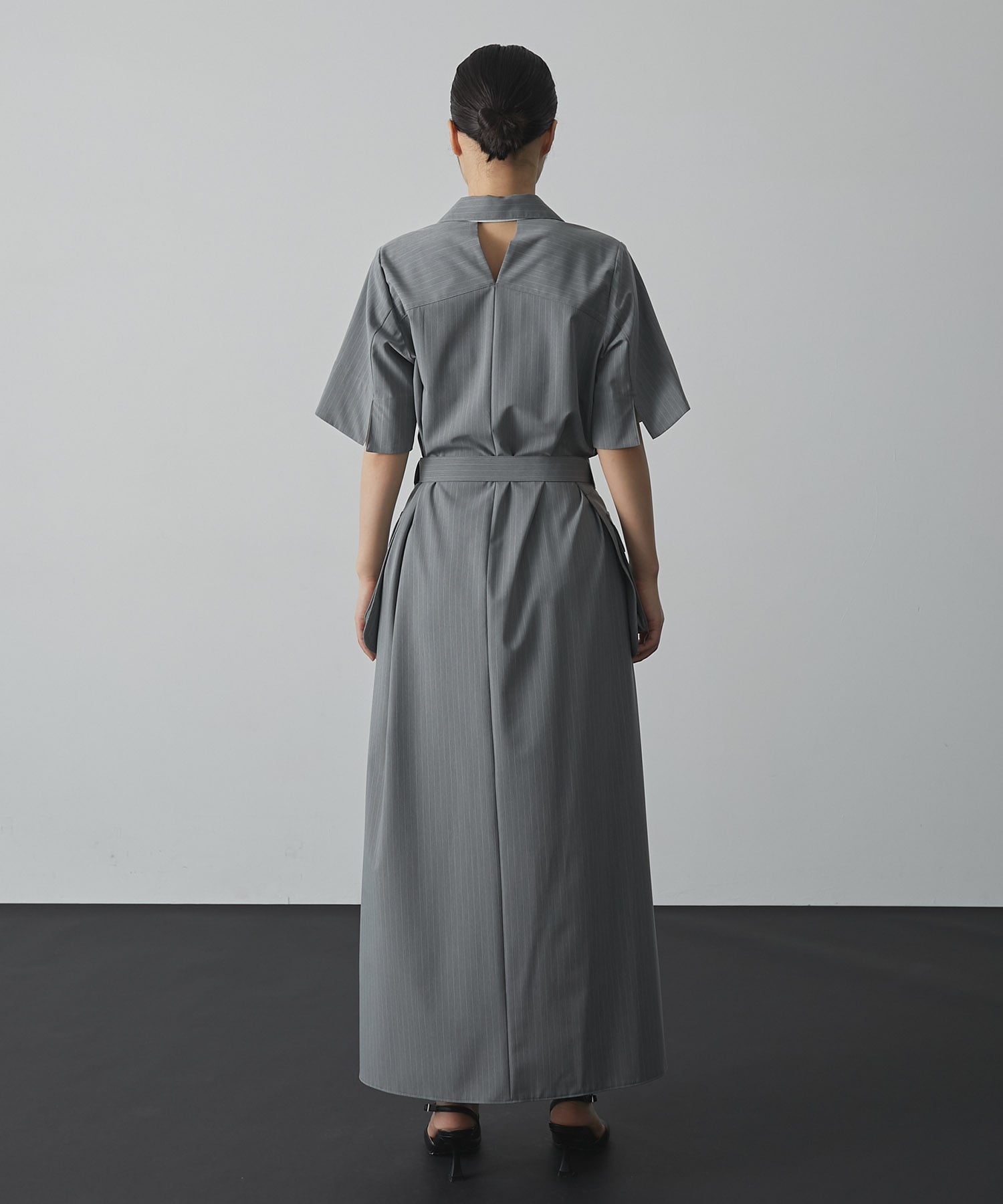 Cargo Belted Shirt Dress