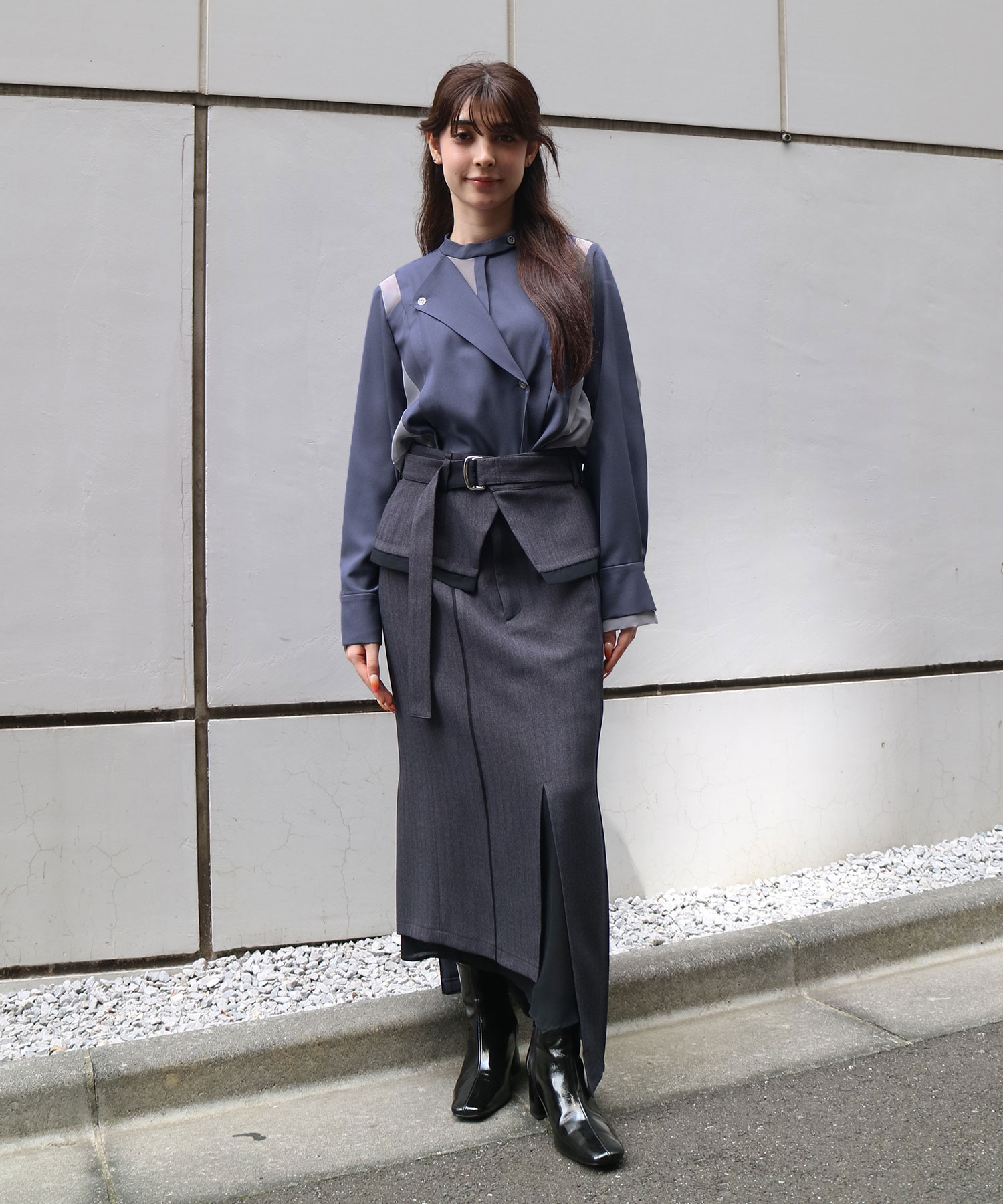 〈WEB限定｜数量限定〉シアーレイヤーブラウス