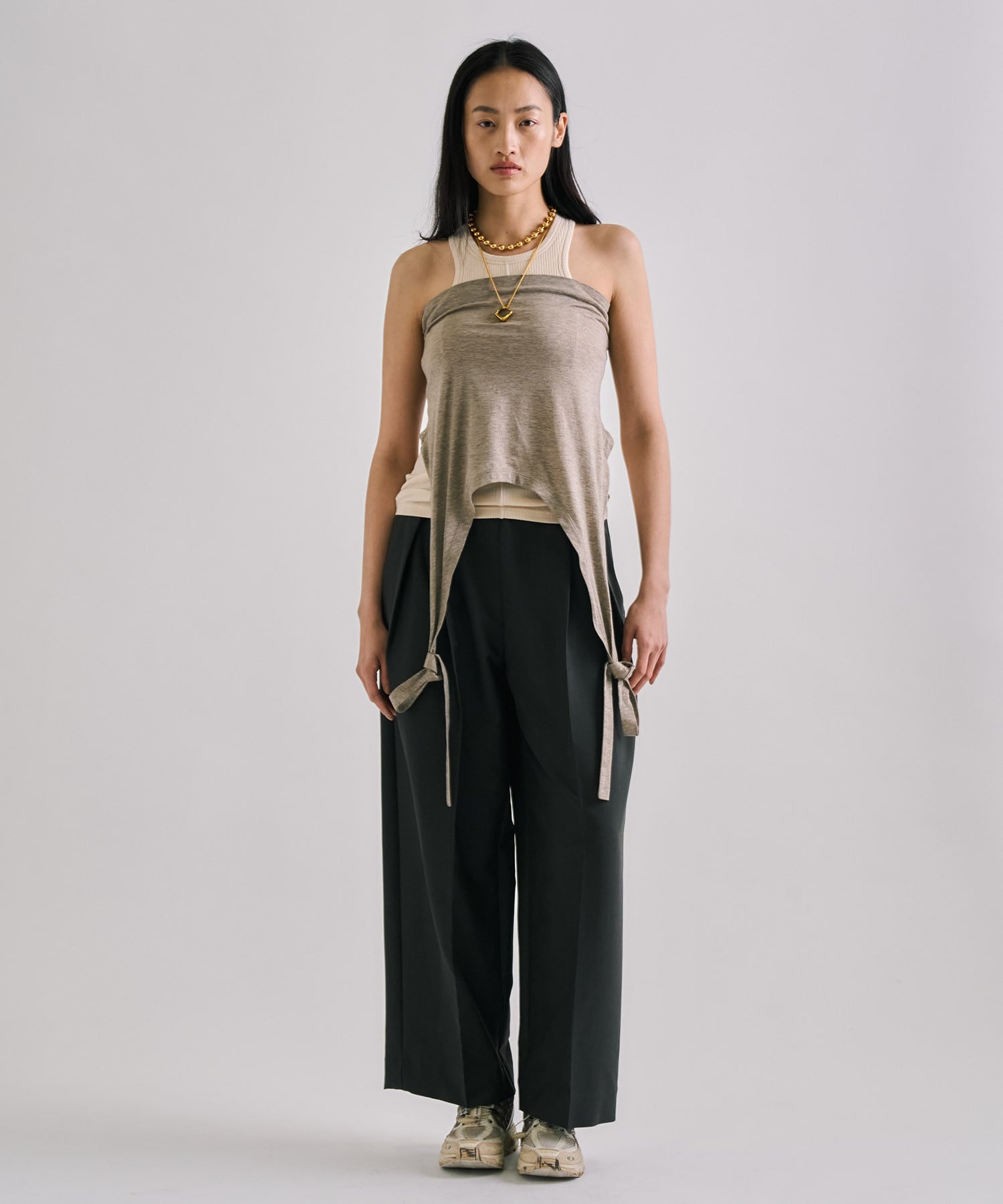 Halterneck Layered Polo