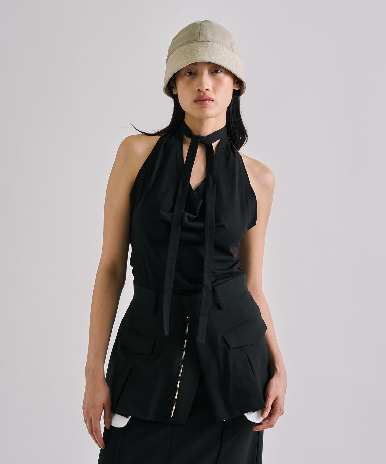 Halterneck Layered Polo