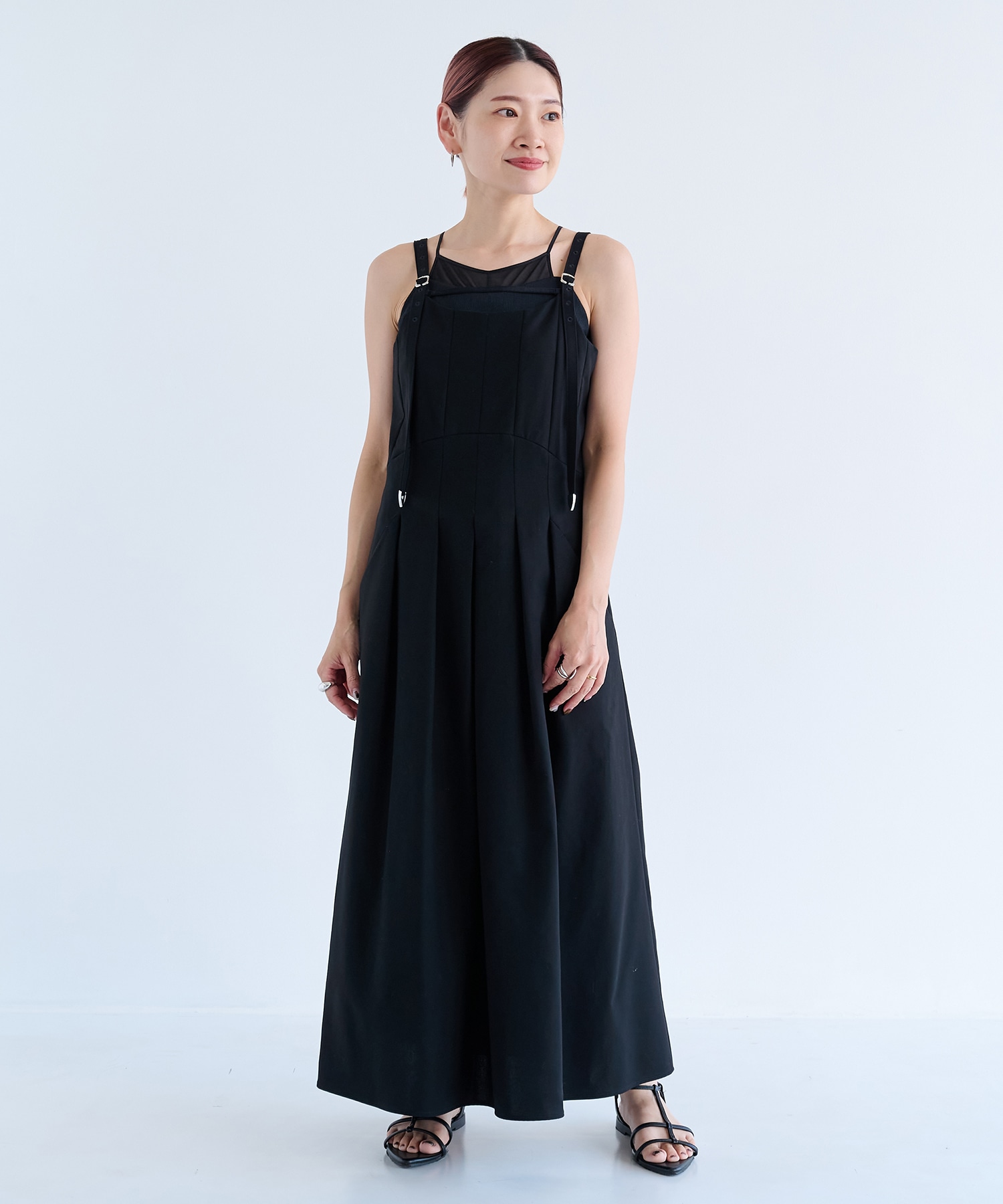 【オンラインストア先行販売】シェイプタックキャミワンピース