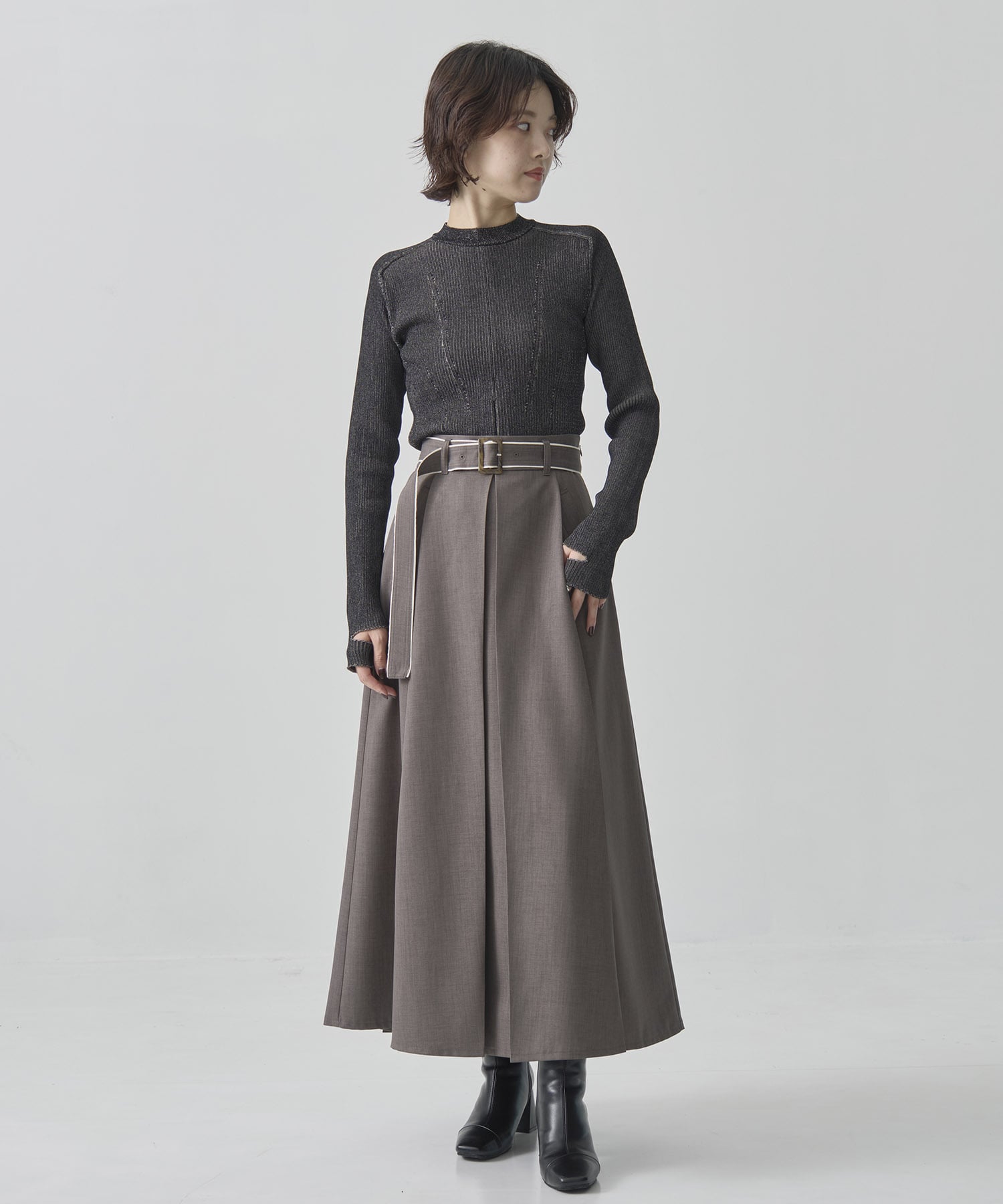 センタースリットRIBプルオーバー