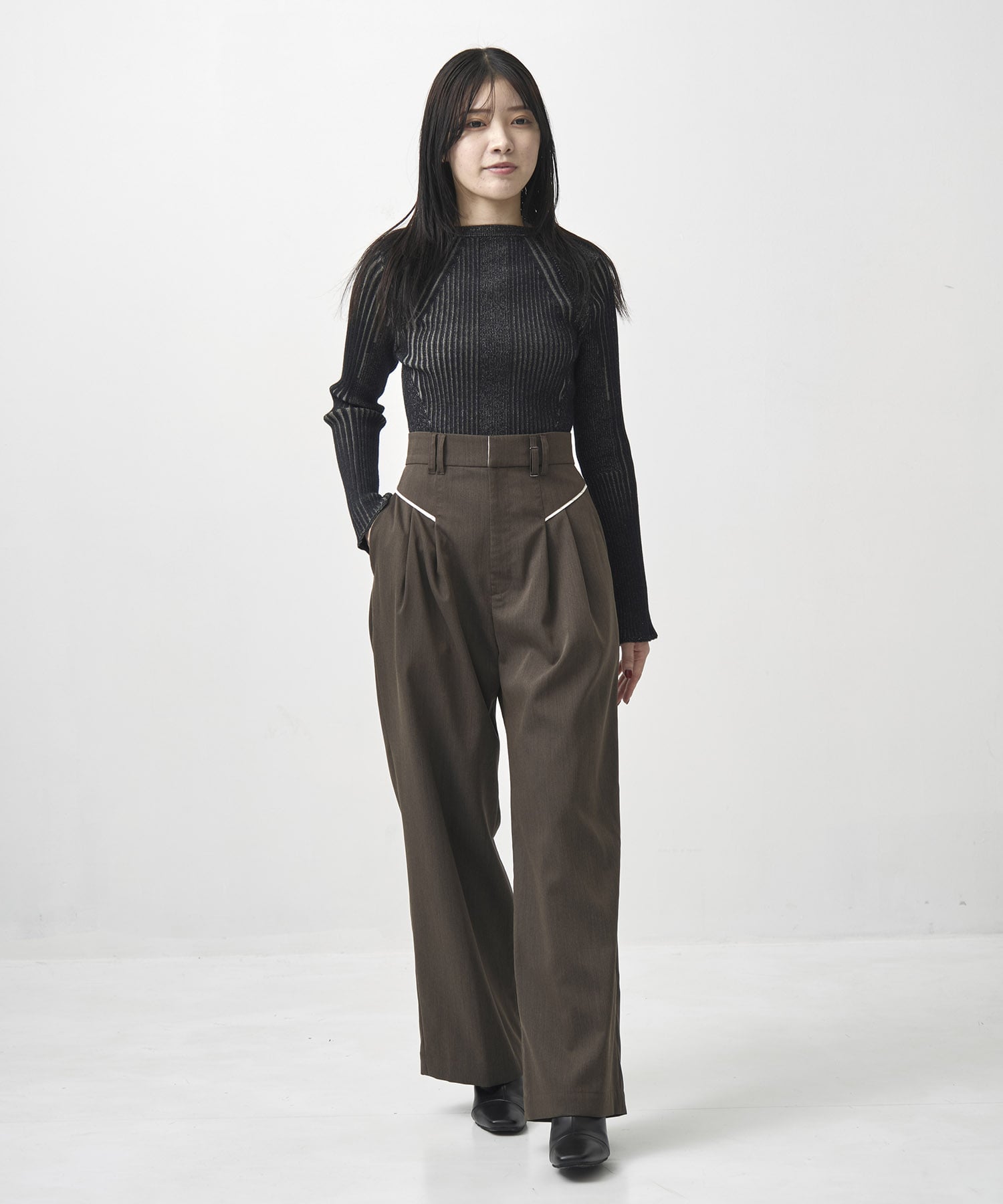 プレートループパンツ