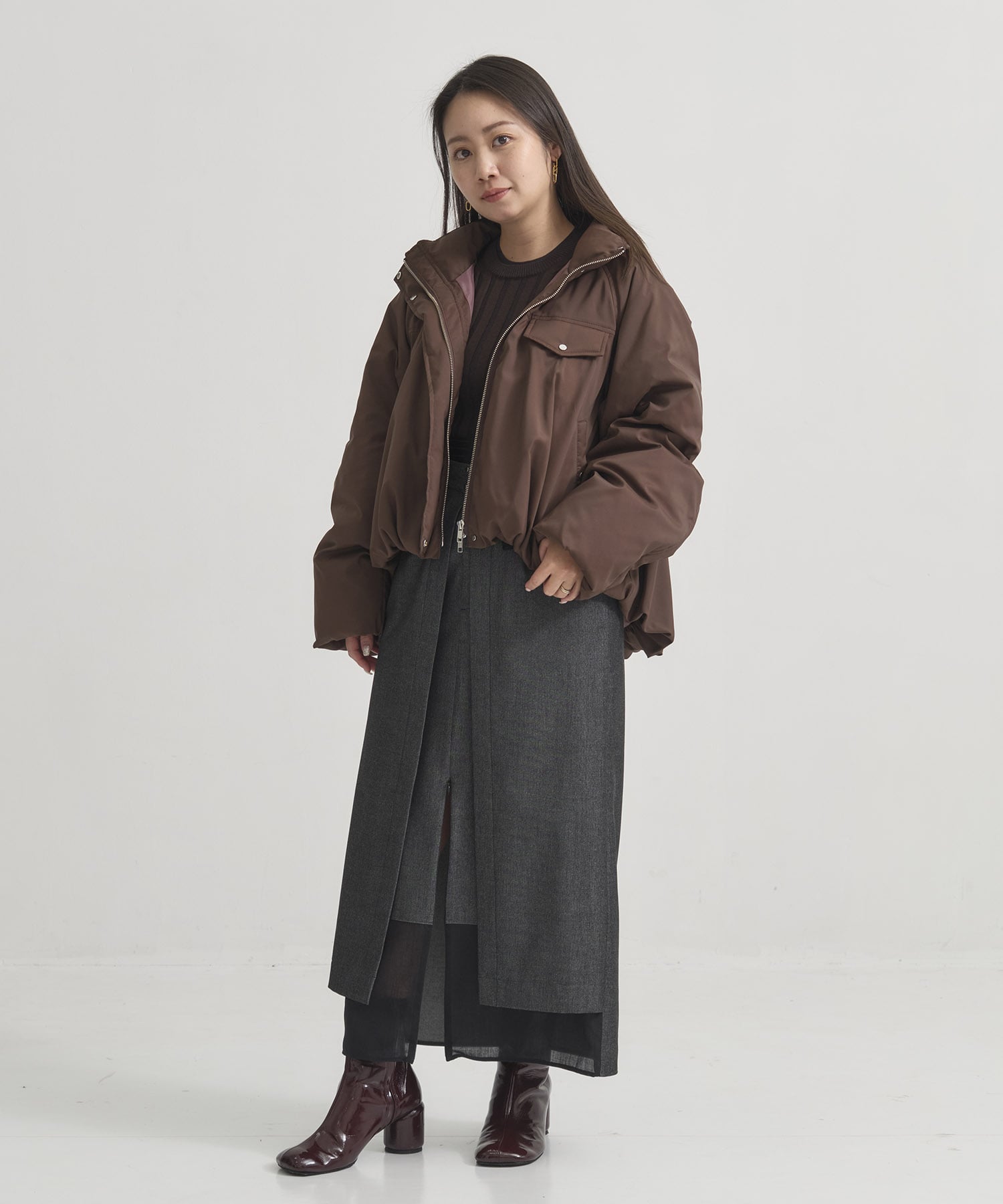 〈残りわずか〉バルーンダウンジャケット