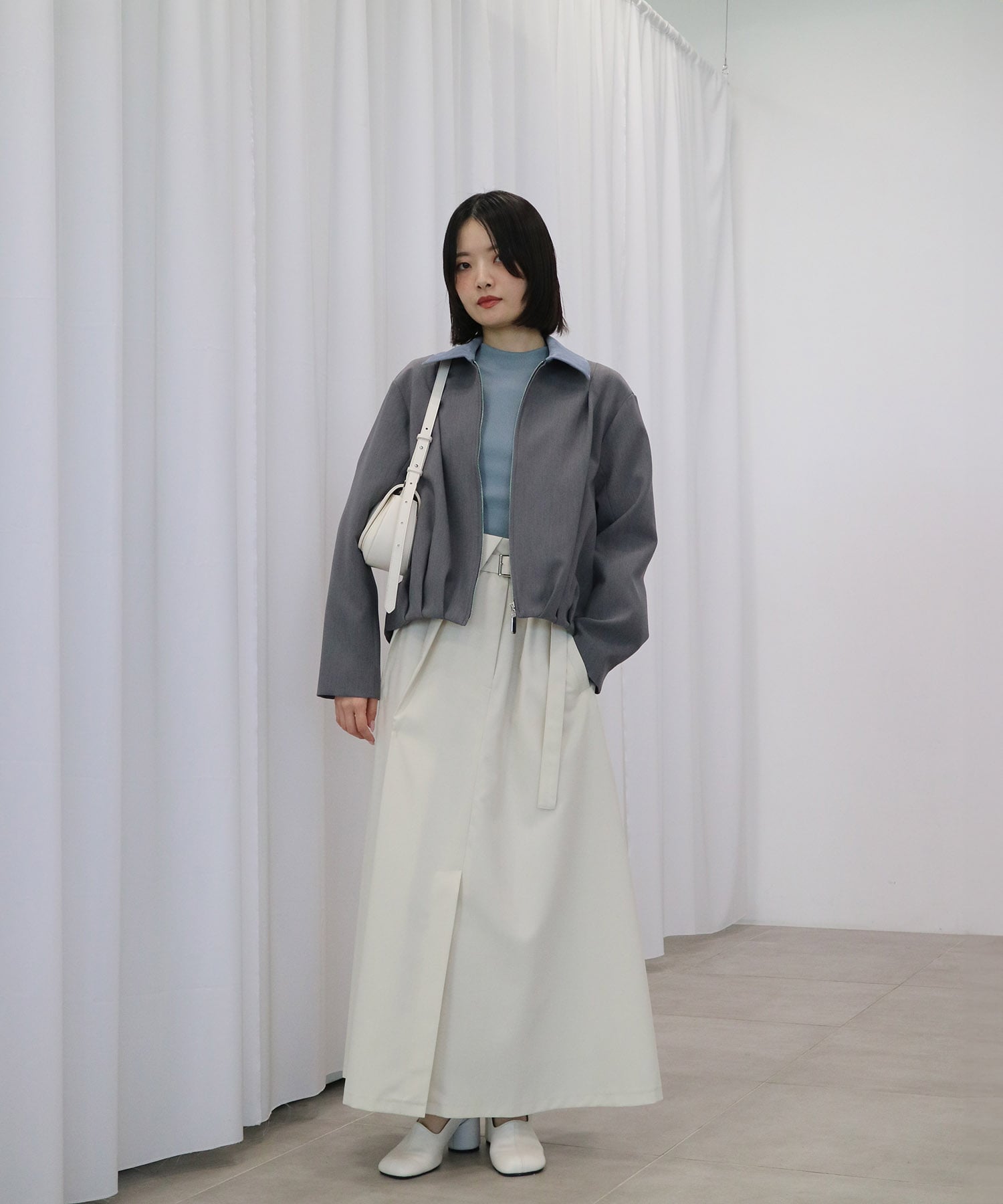 〈残りわずか〉2WAYスビンプラチナムテレコプルオーバー