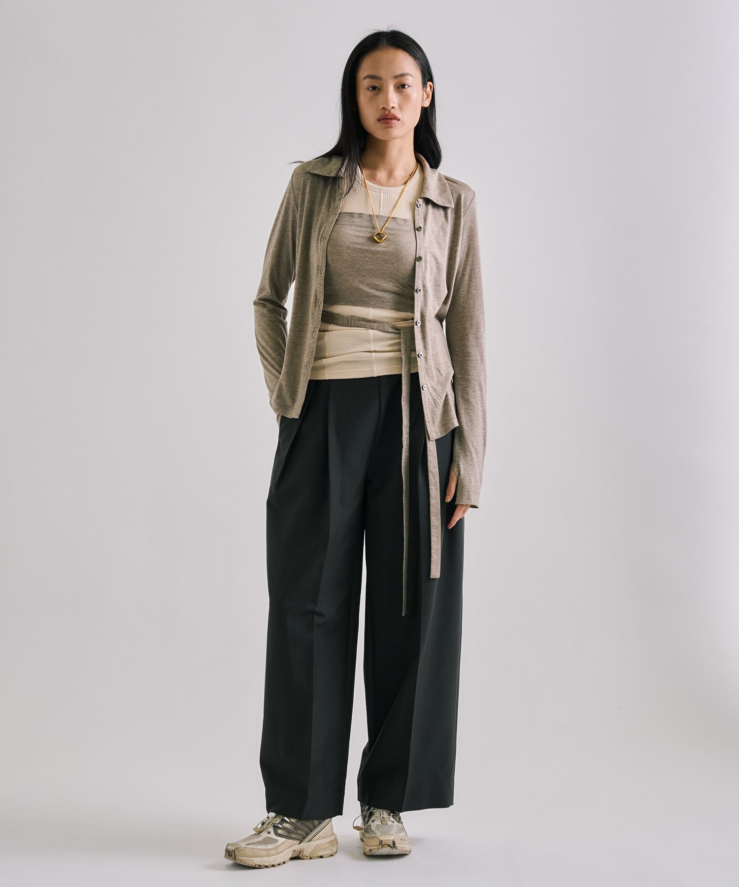 Halterneck Layered Polo