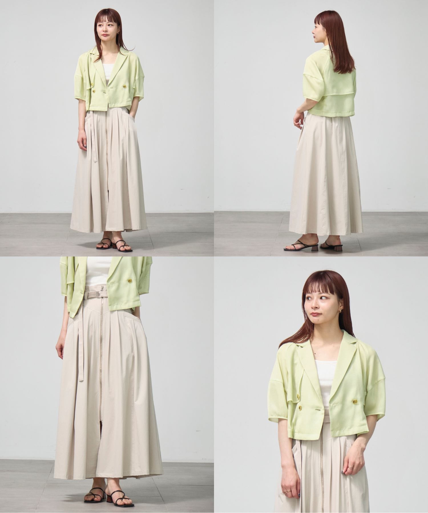 スカシショートジャケット