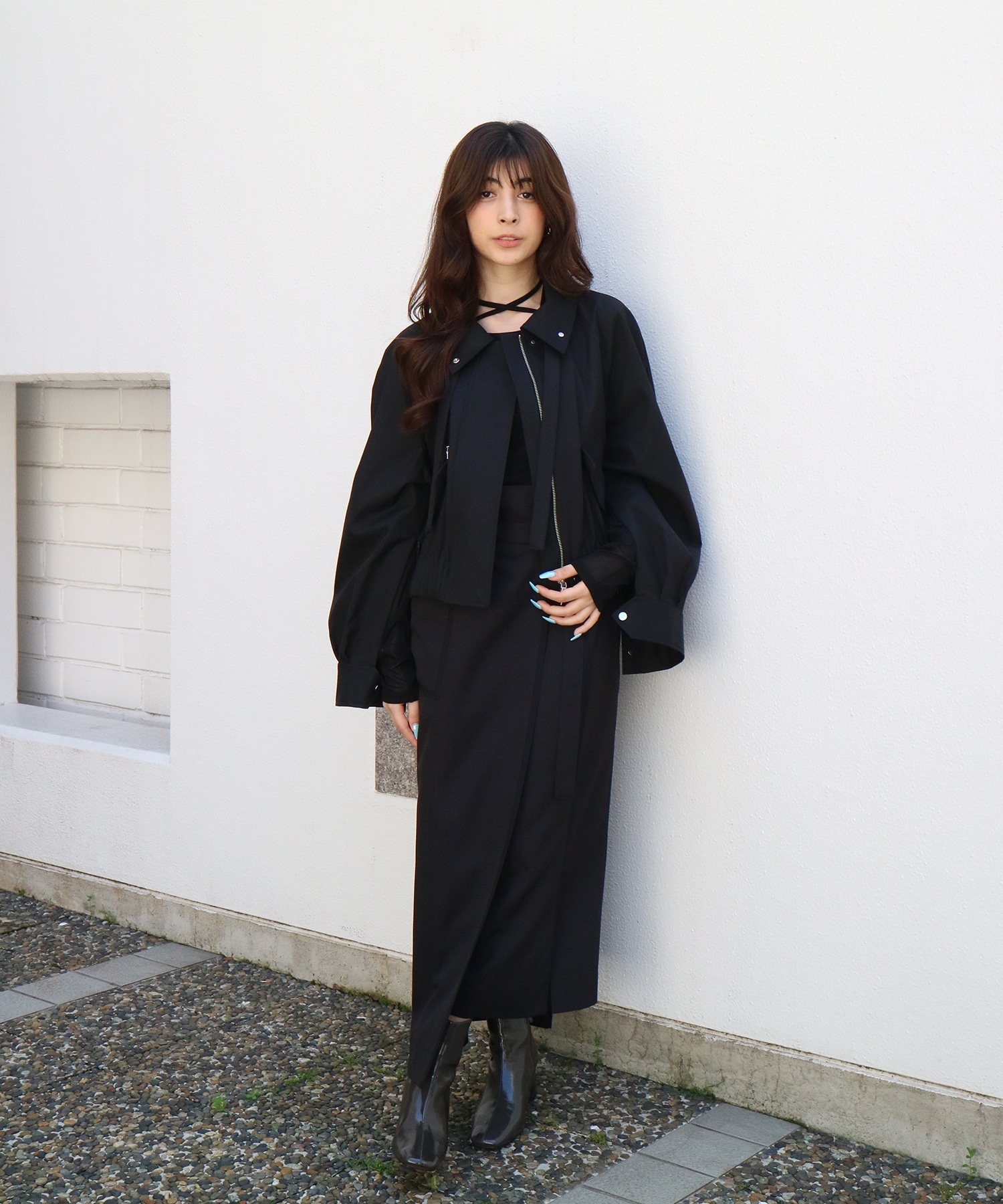 ゴムタックギャザーブルゾン