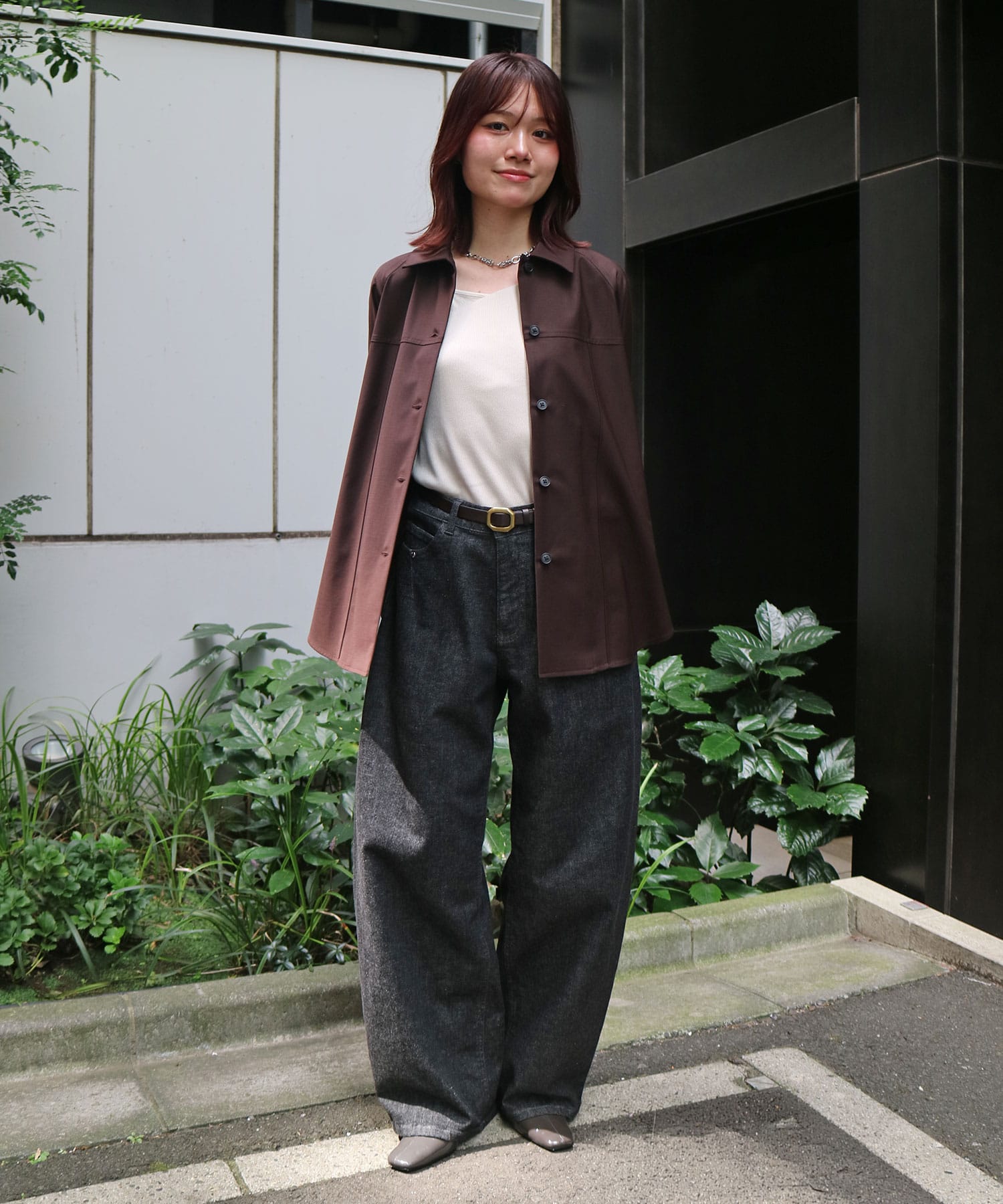 スーパー120ウールオーバーシャツ