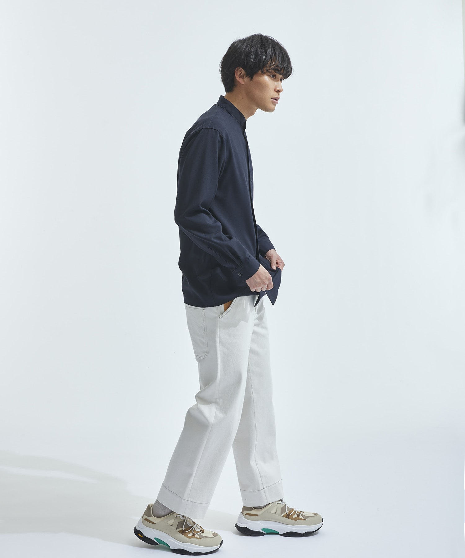 ミドルストレートデニムパンツ