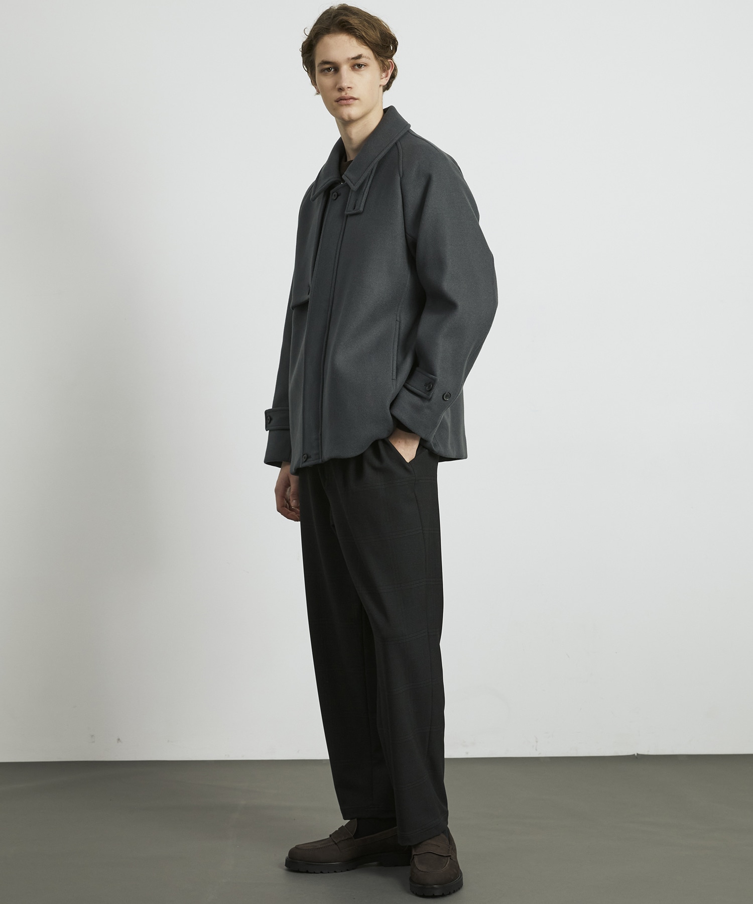 超撥水 SUPER 140's 2way トレンチブルゾン