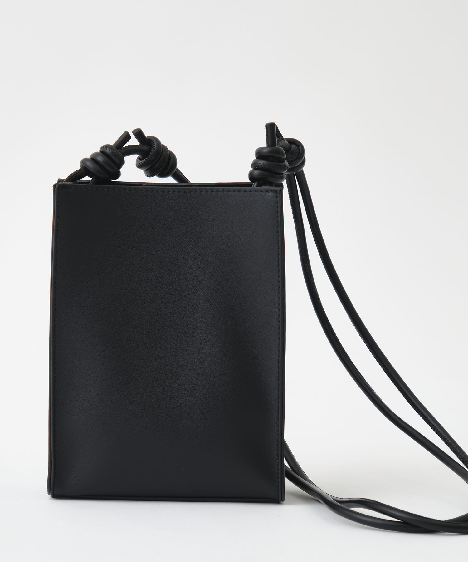 Square leather shoulder bag