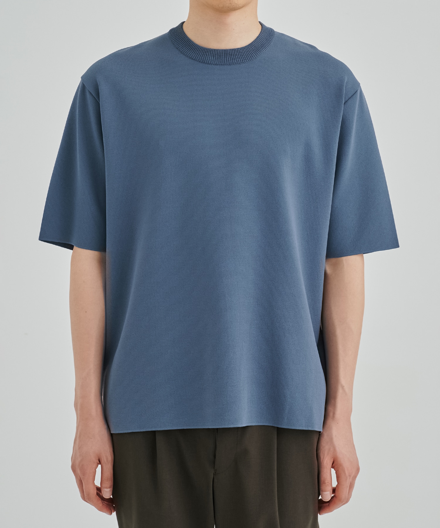 〈残りわずか|再入荷なし〉18G サーブルストレッチクルーネックTee