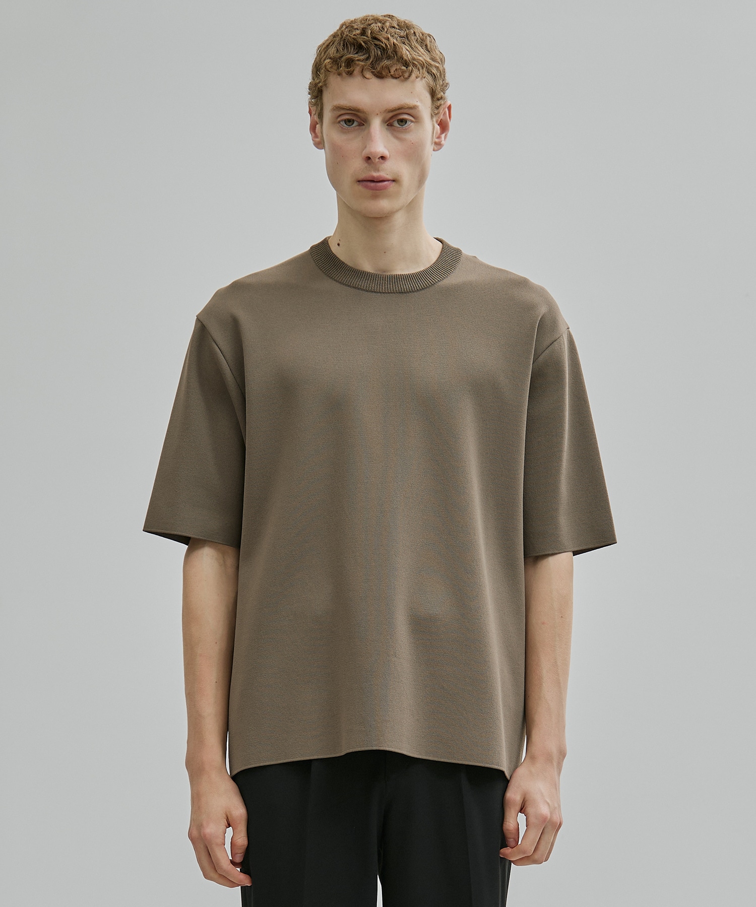18G サーブルストレッチクルーネックTee