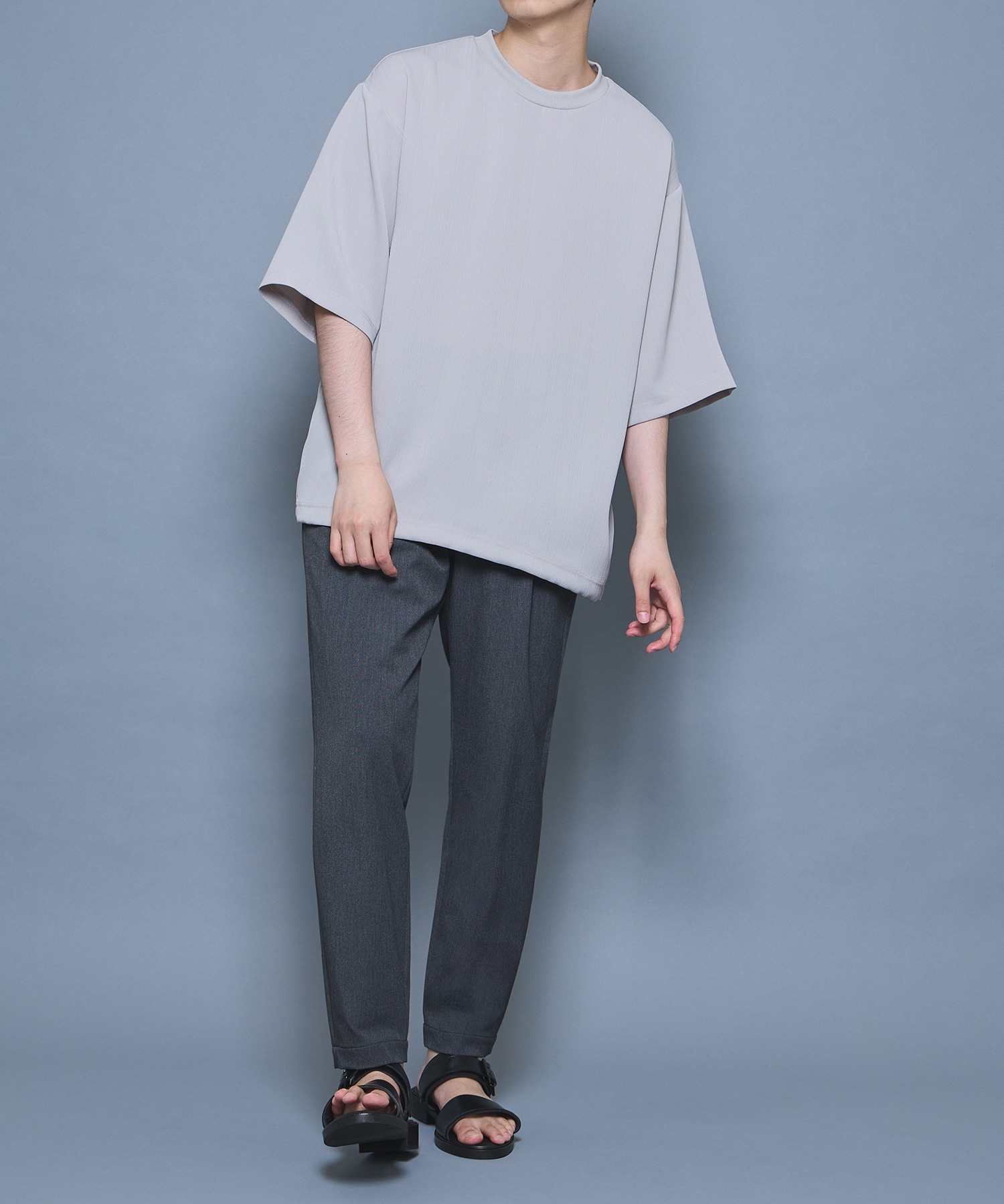 CORD PLEATS Tシャツ