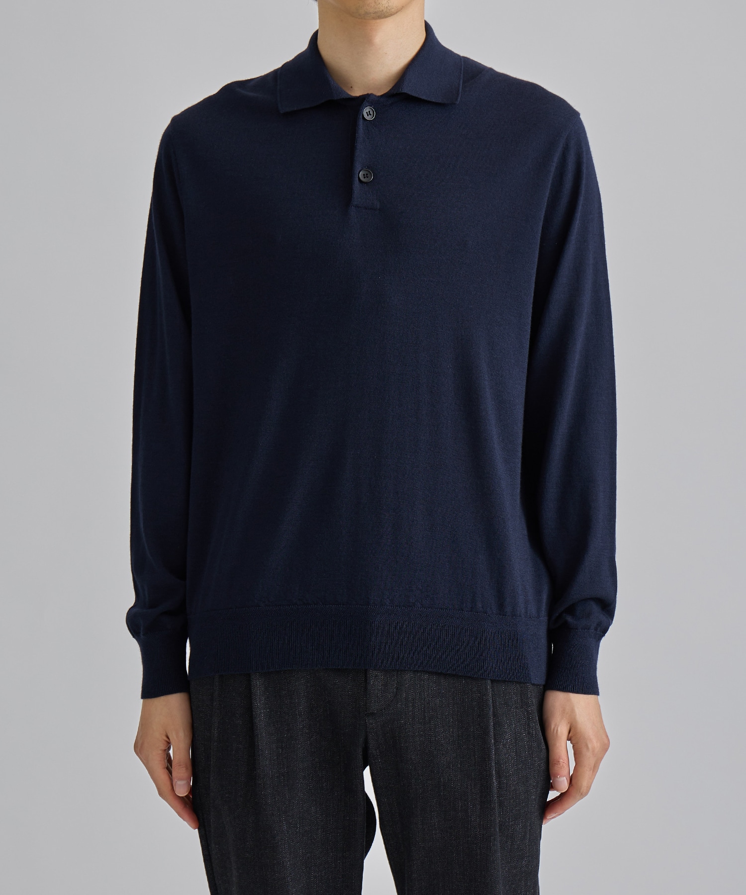 LORO PIANA CASHMERE SILK KNIT POLO