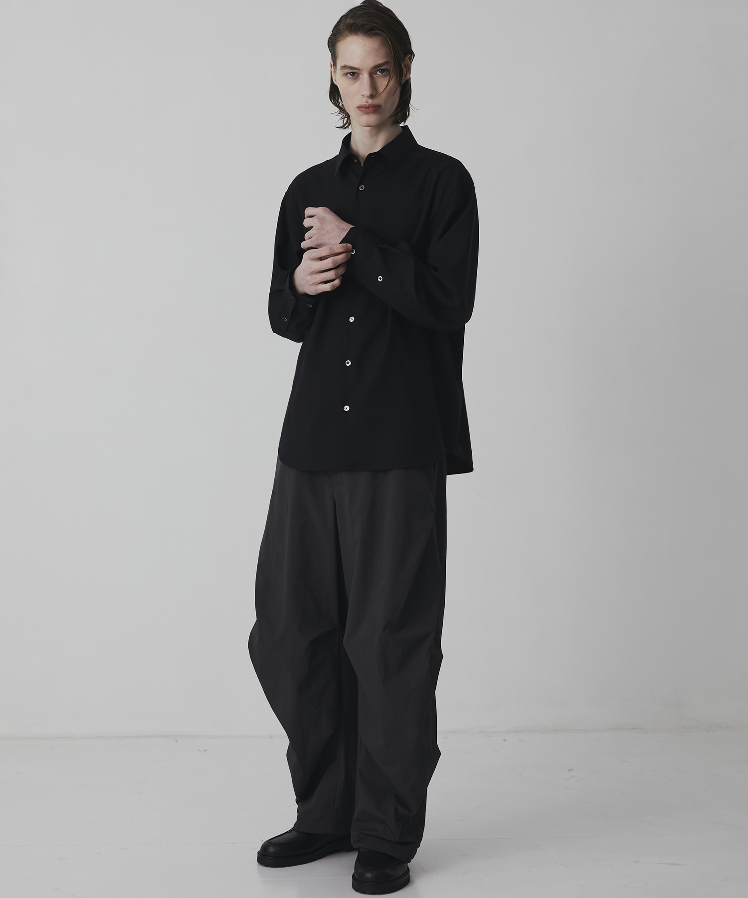 SUPER 120's TECH WOOL シャツ