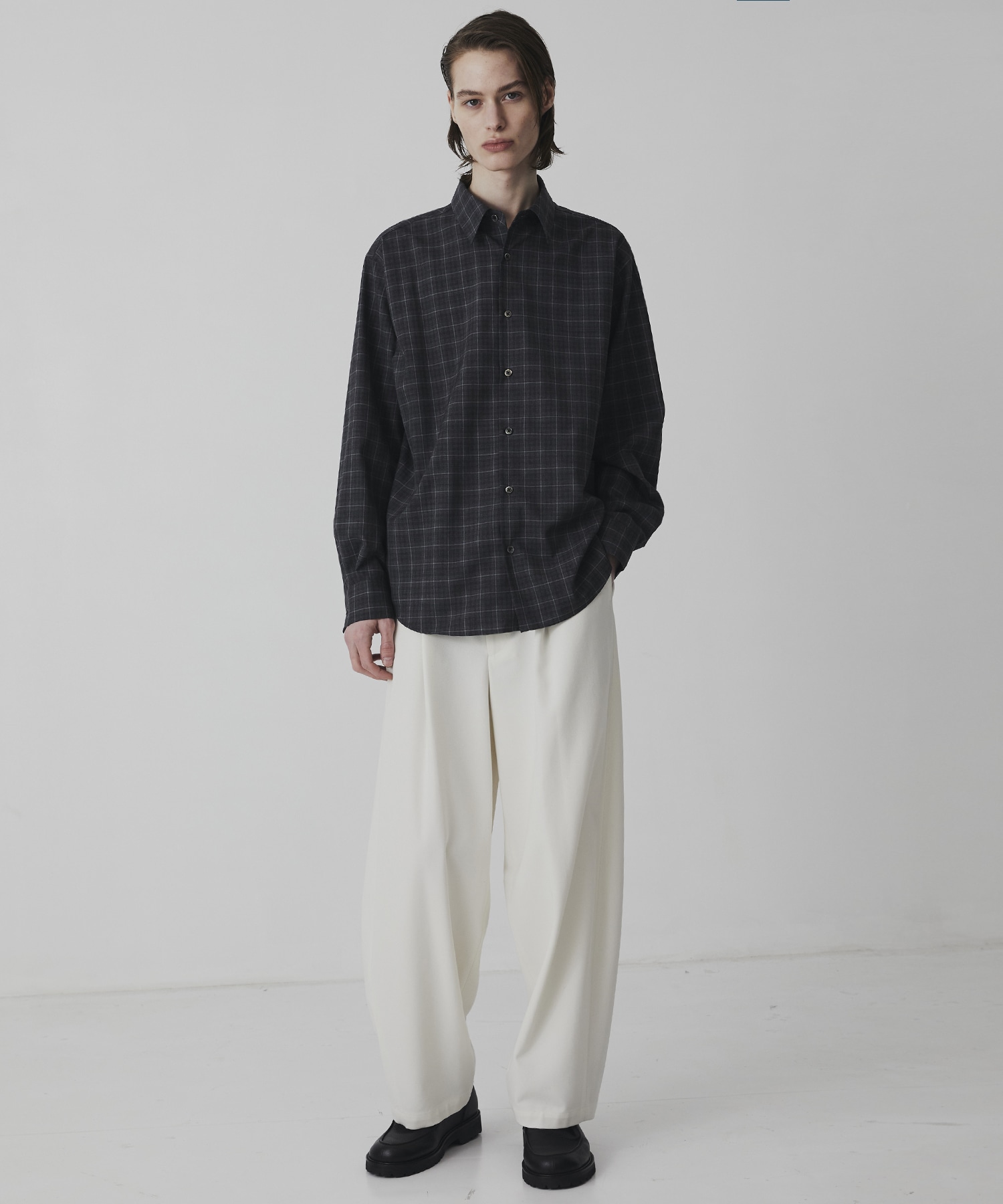 SUPER 120's TECH WOOL シャツ