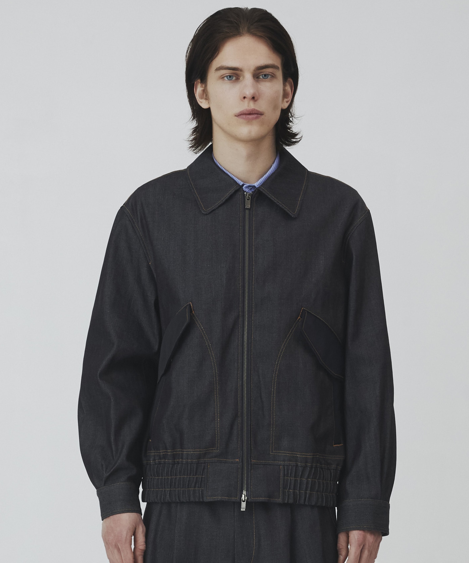 〈2026SS｜数量限定〉SUPIMA DENIM×LIMONTA フライトブルゾン