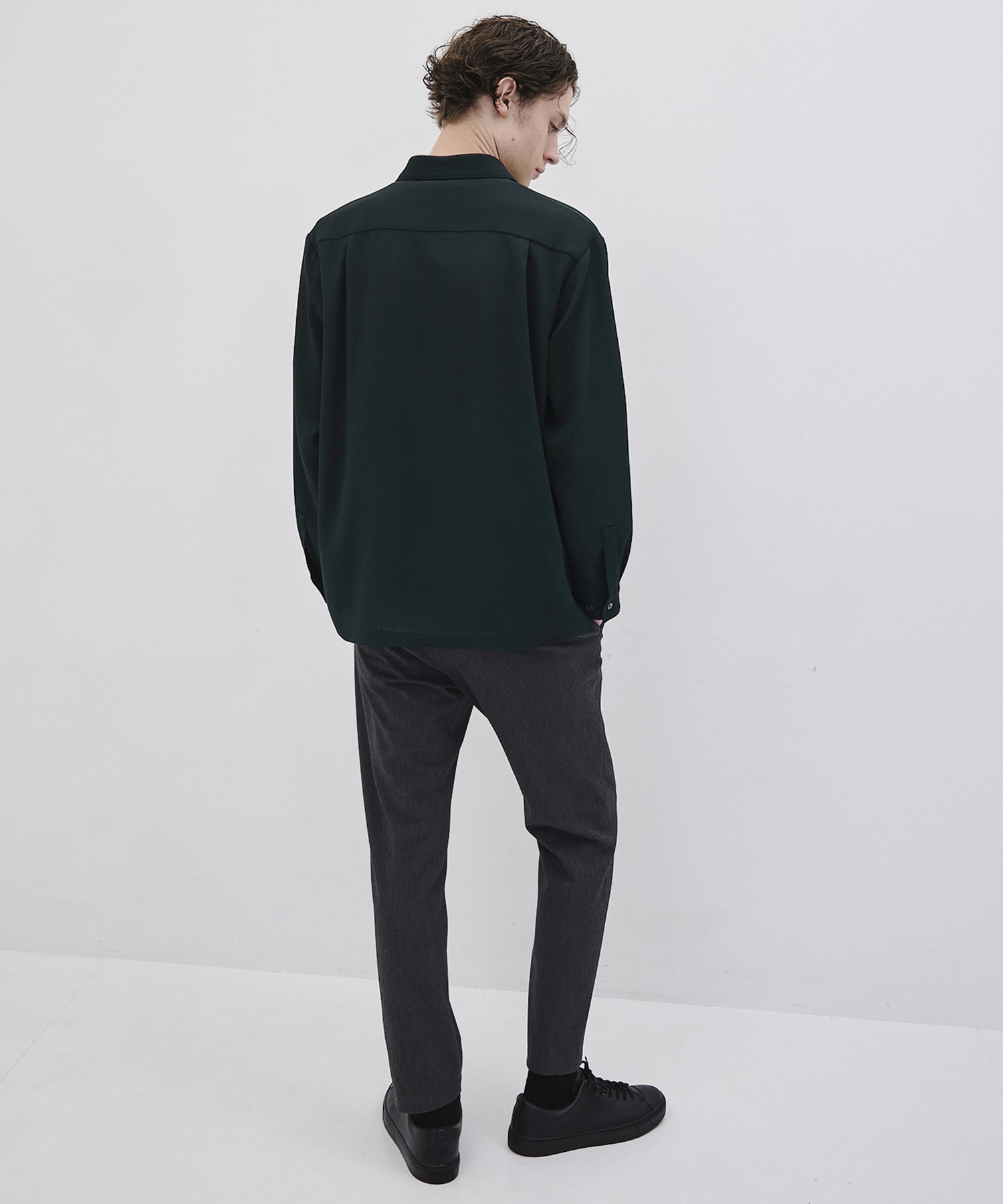 COLD DRY PLEATS ロングスリーブシャツ
