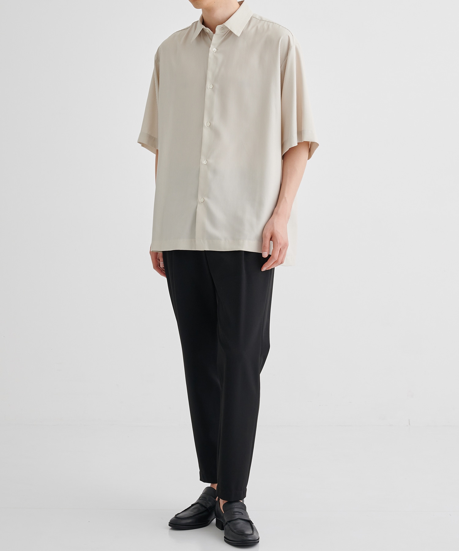【WEB限定 先行予約】DRY RAYON ストライプショートスリーブシャツ