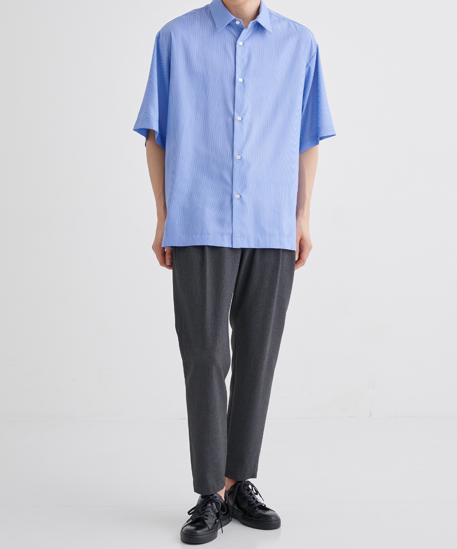 【WEB限定 先行予約】DRY RAYON ストライプショートスリーブシャツ