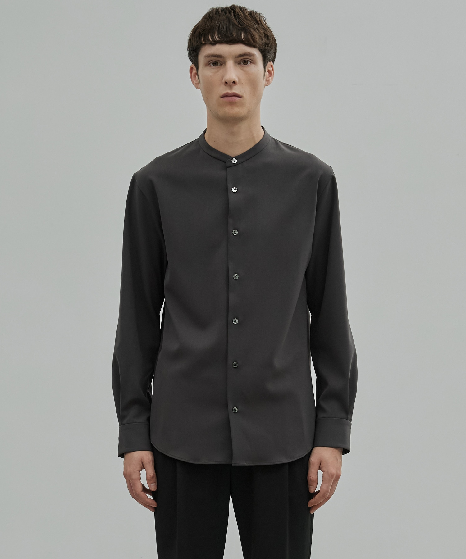 〈新発売〉Dry Twist バンドカラーシャツ