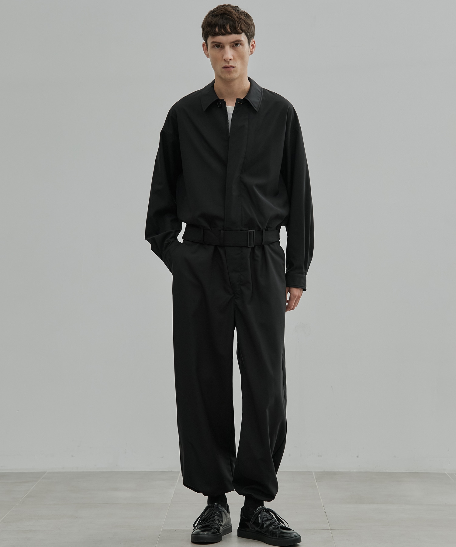 Super120s Wool Typewriter Jumpsuit