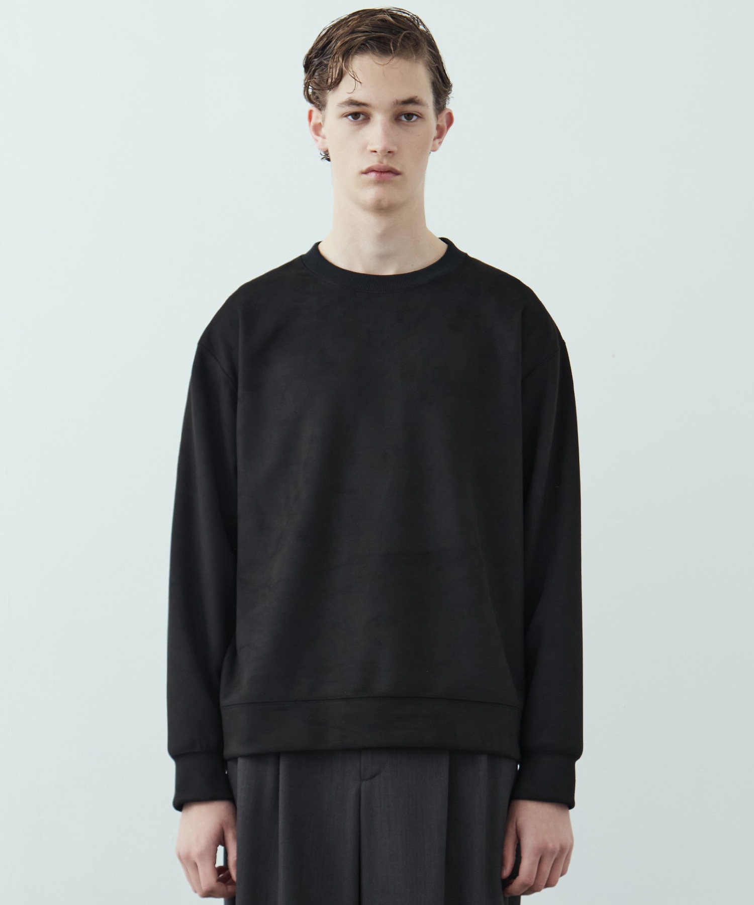 〈残りわずか〉MICRO SUEDE クルーネックプルオーバー